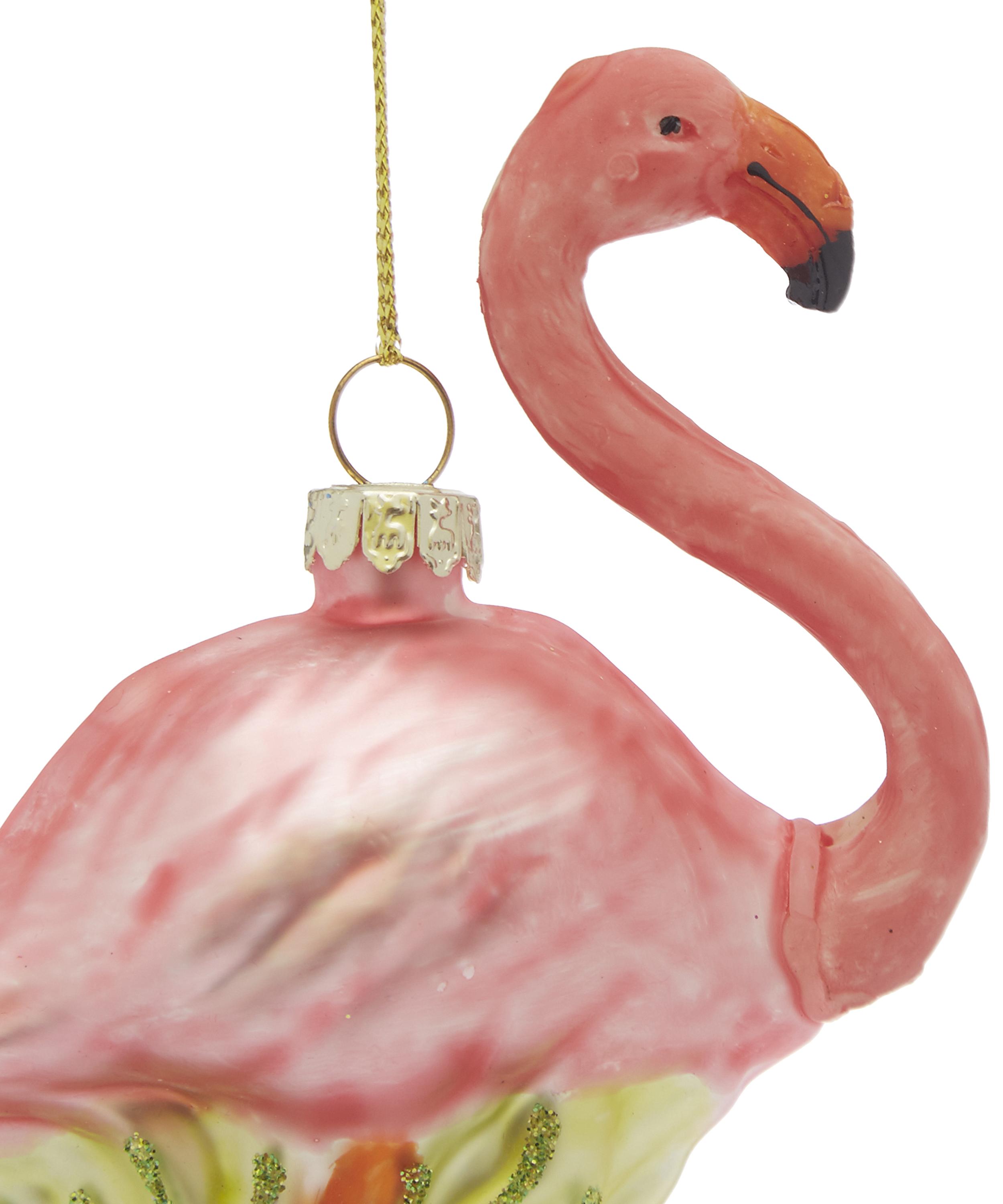 Glass Painted Flamingo Decoration | Liberty London