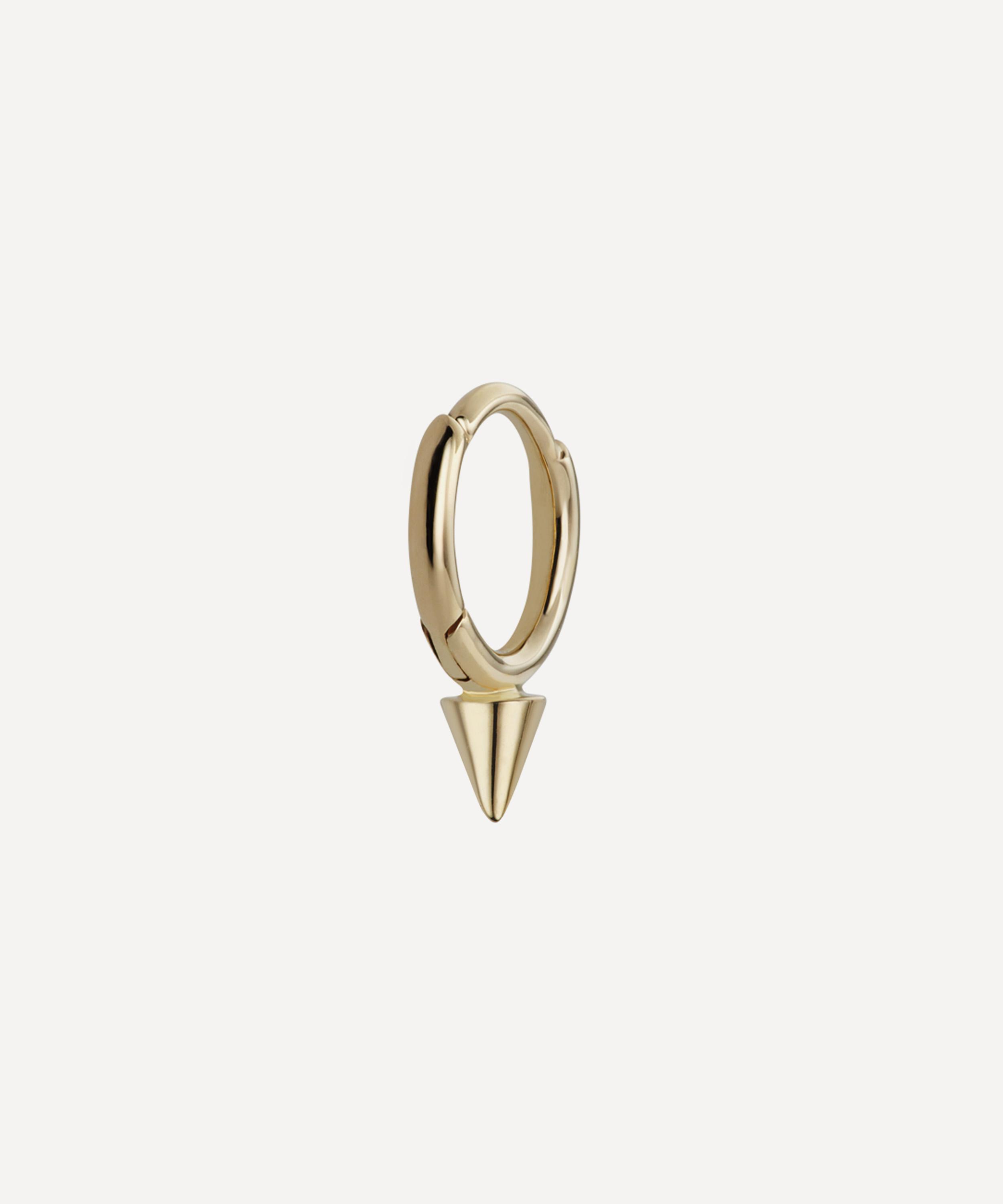 MARIA TASH MARIA TASH 14CT 6.5MM SINGLE SHORT SPIKE HOOP EARRING,000551559