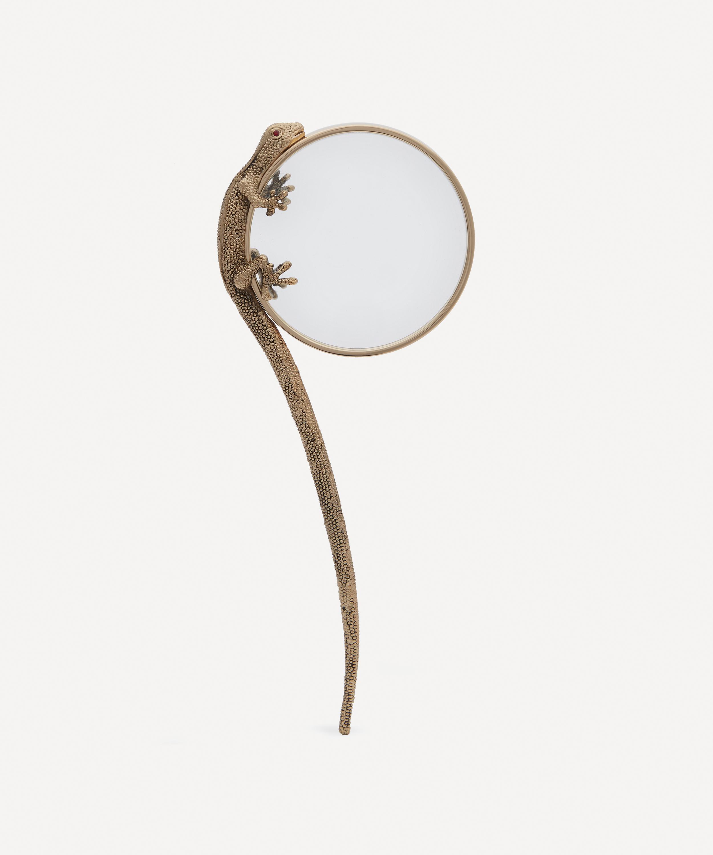 L'objet Gold-plated Gecko Magnifying Glass In Gold-plated