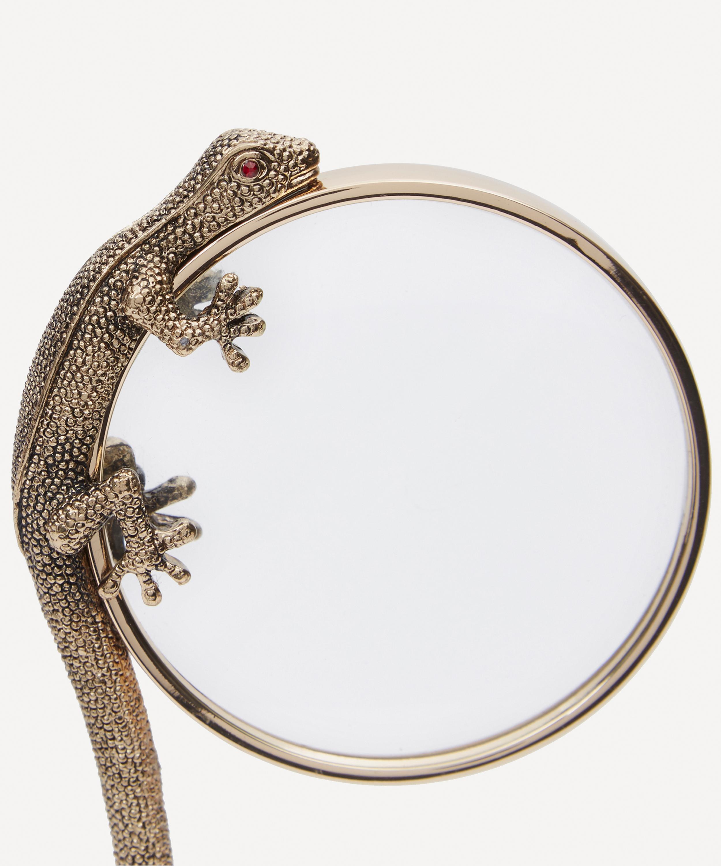 L'objet Gold-plated Gecko Magnifying Glass In Gold-plated