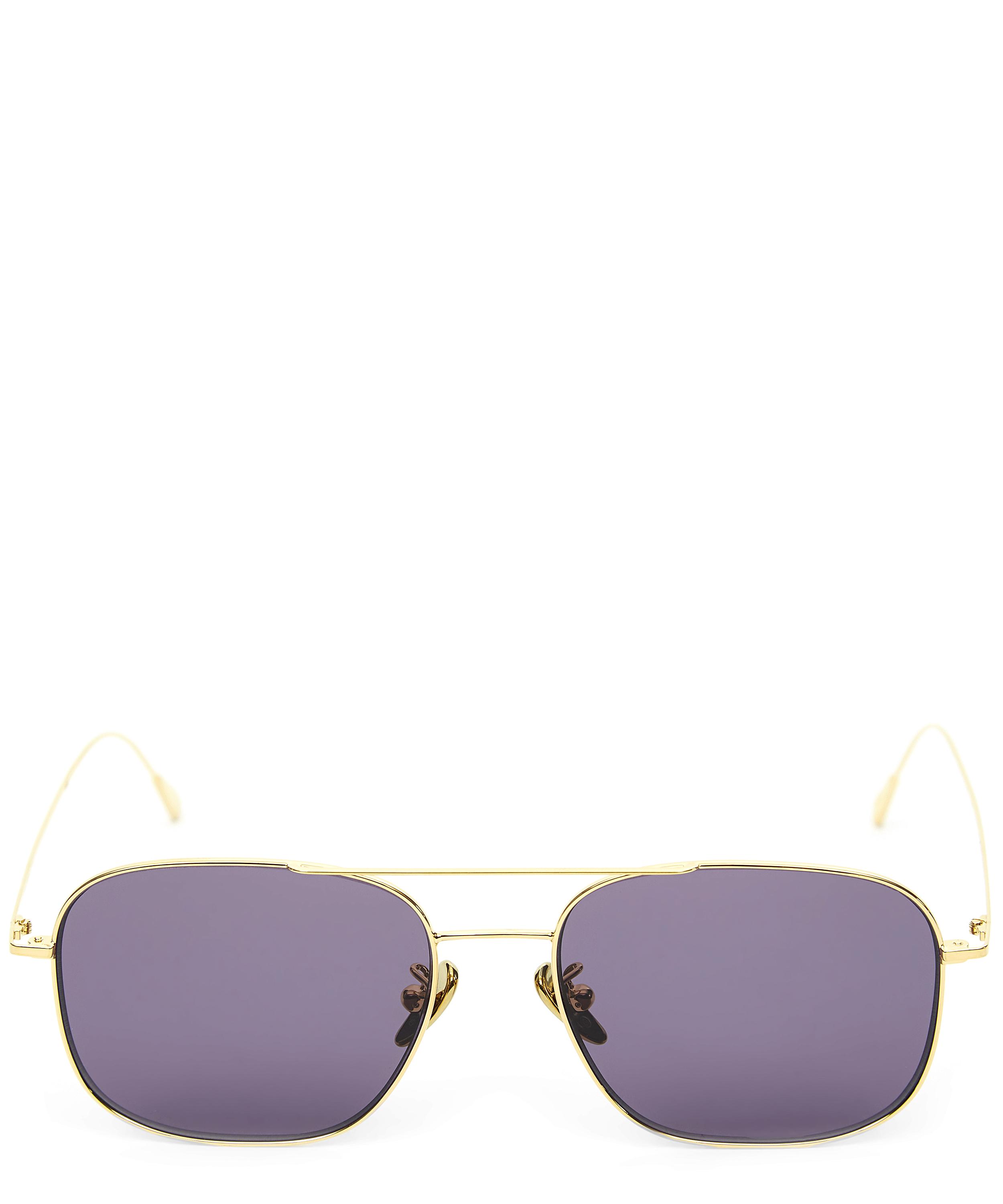 Cutler And Gross 1267 Square Sunglasses In Gold | ModeSens