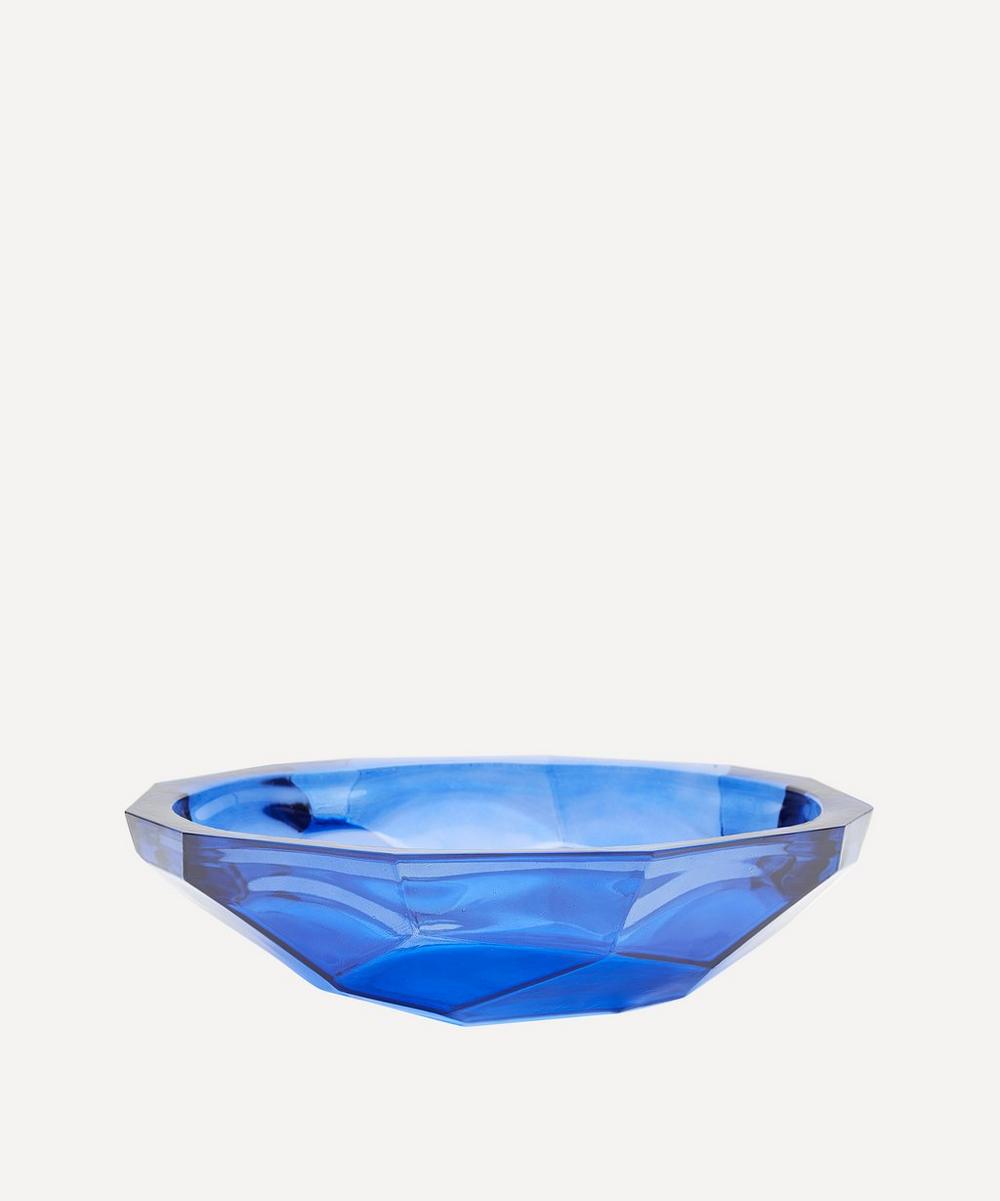 SAN MIGUEL RECYCLED GLASS BLUE ORIGAMI BOWL,000561764