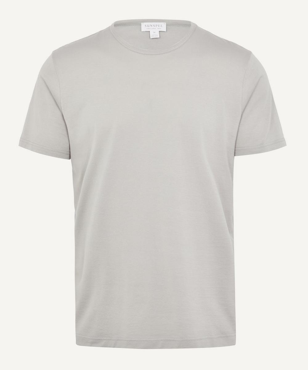 Sunspel Classic Cotton T-shirt In Light Grey