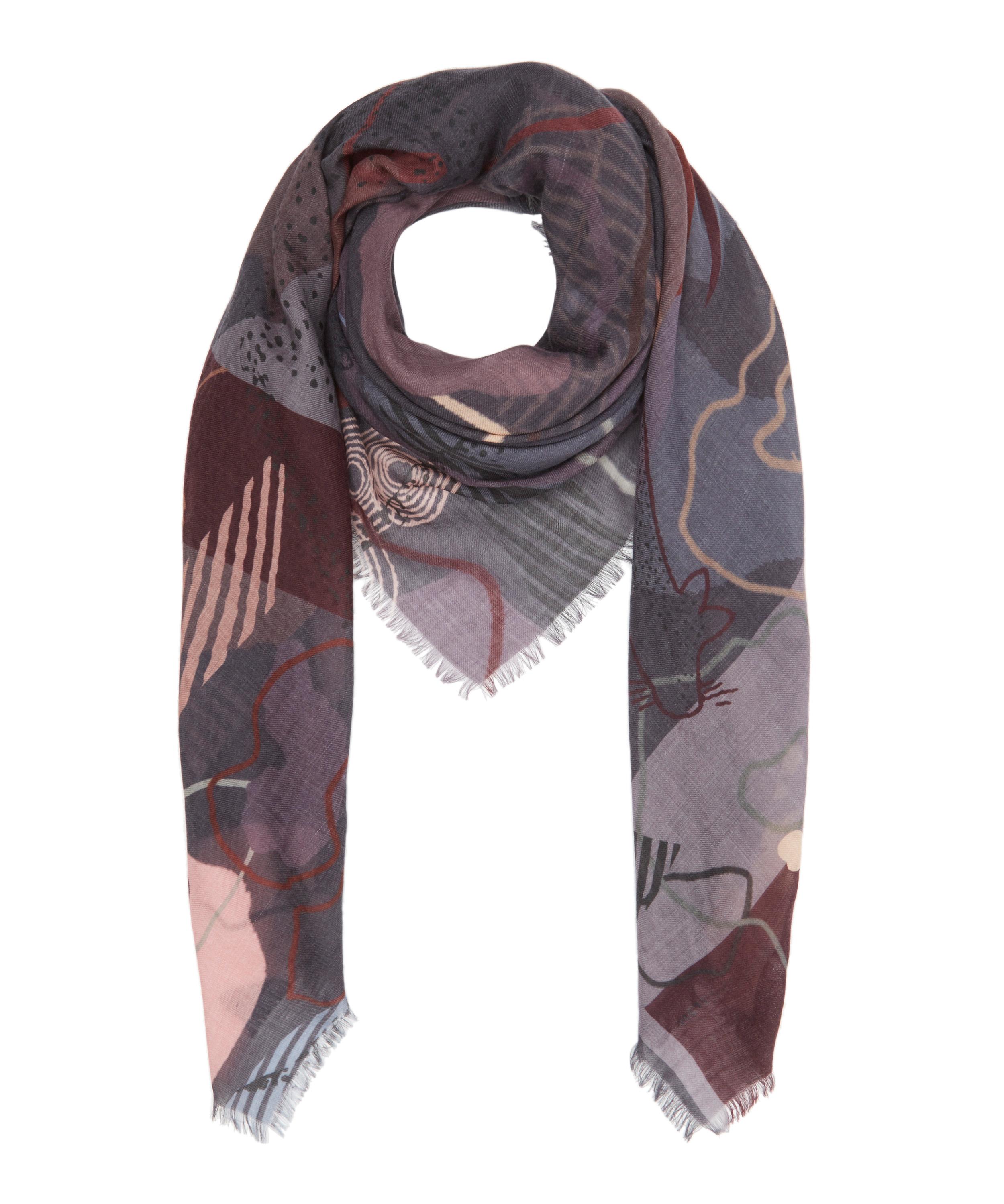 Bianca Large Square Wool Scarf | Liberty London