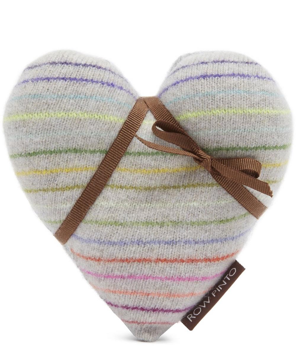 ROW PINTO SPINNING TOP KNITTED CASHMERE LIBERTY PRINT LAVENDER HEART SET