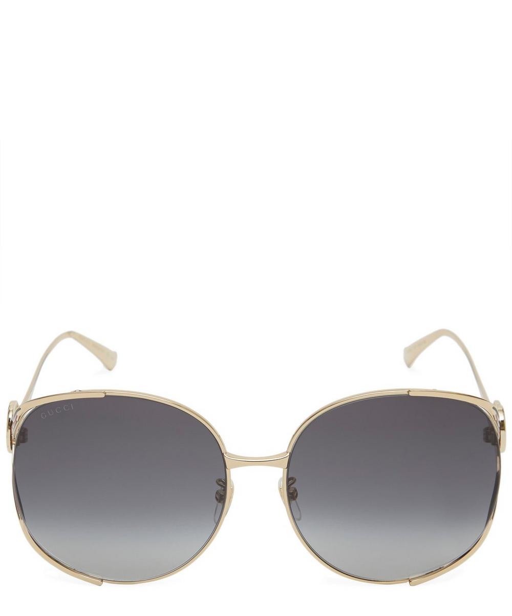 GUCCI OVERSIZED FORKS SUNGLASSES