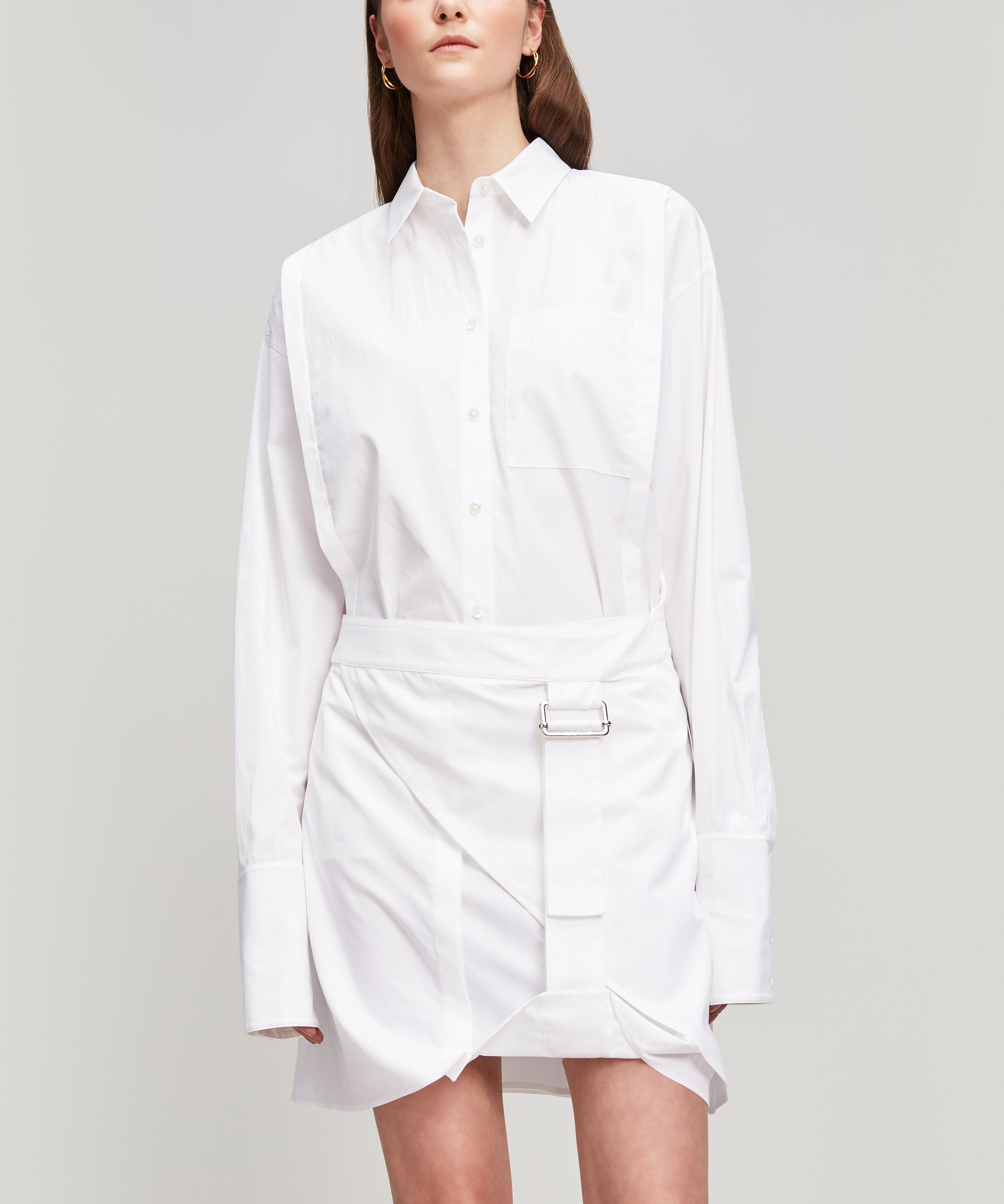 Helmut lang top white shirt dress