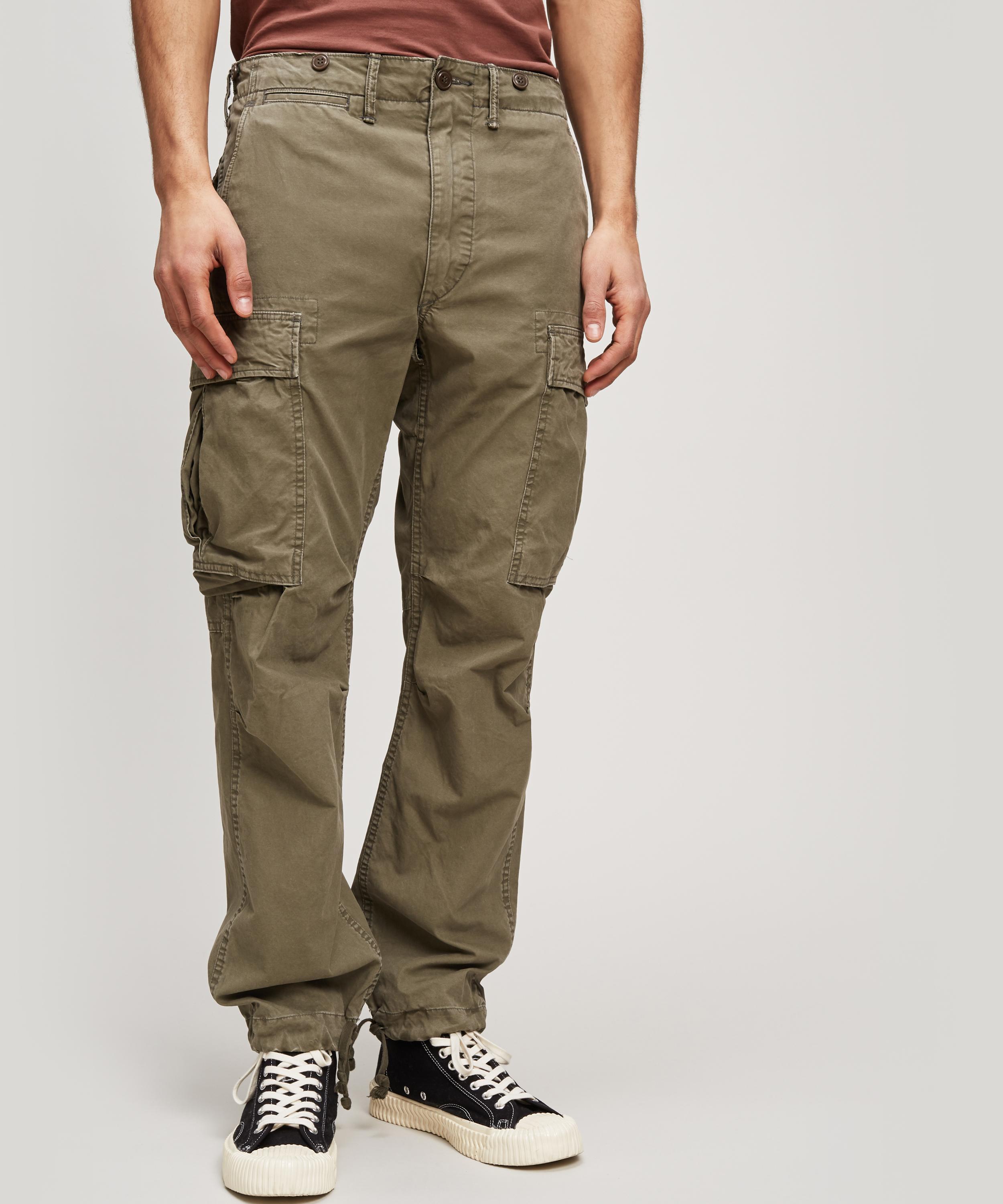 Shop Rrl Surplus Cargo Trousers In White