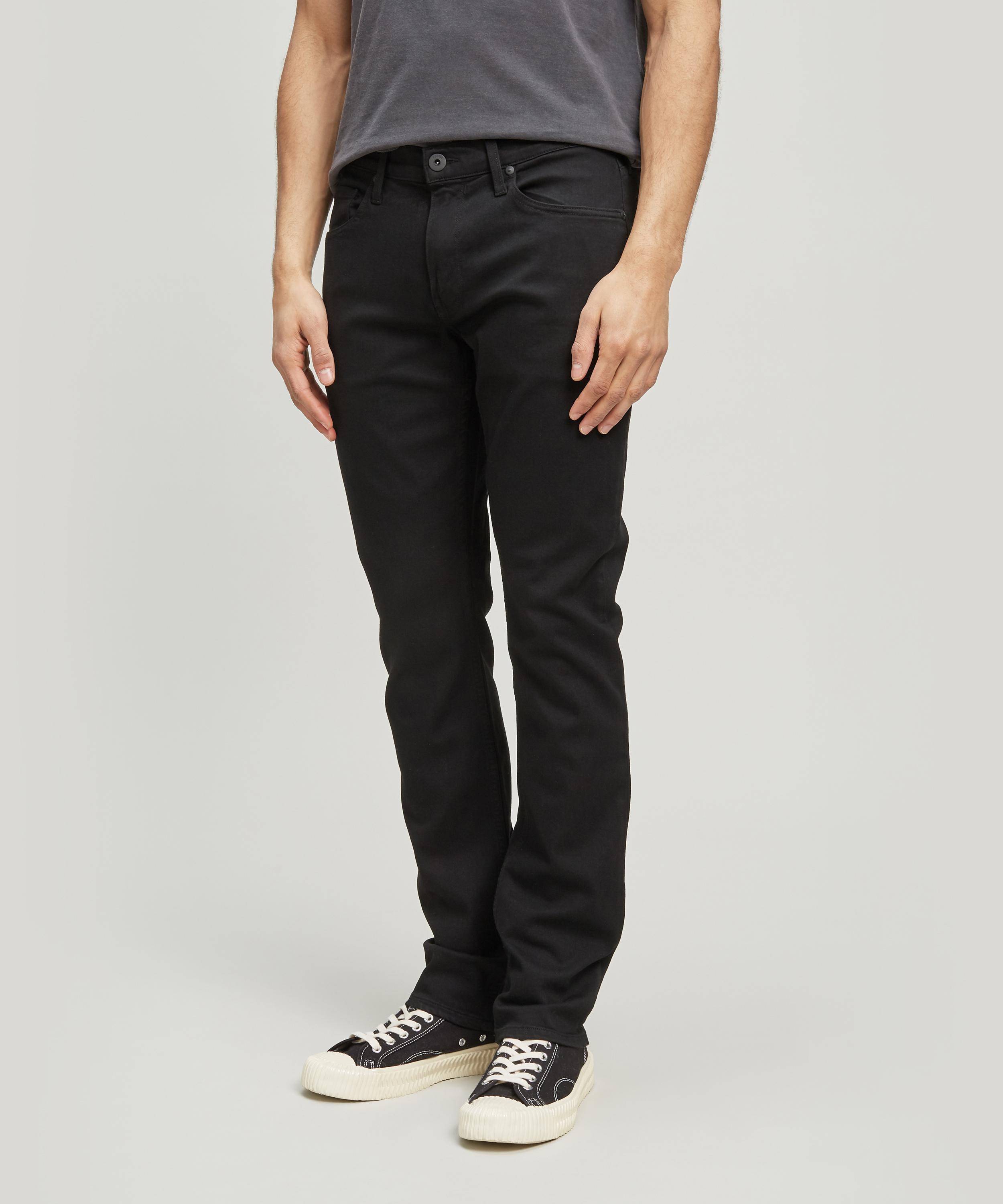 Paige Mens Federal Slim Straight Fit Black Shadow Jeans 28