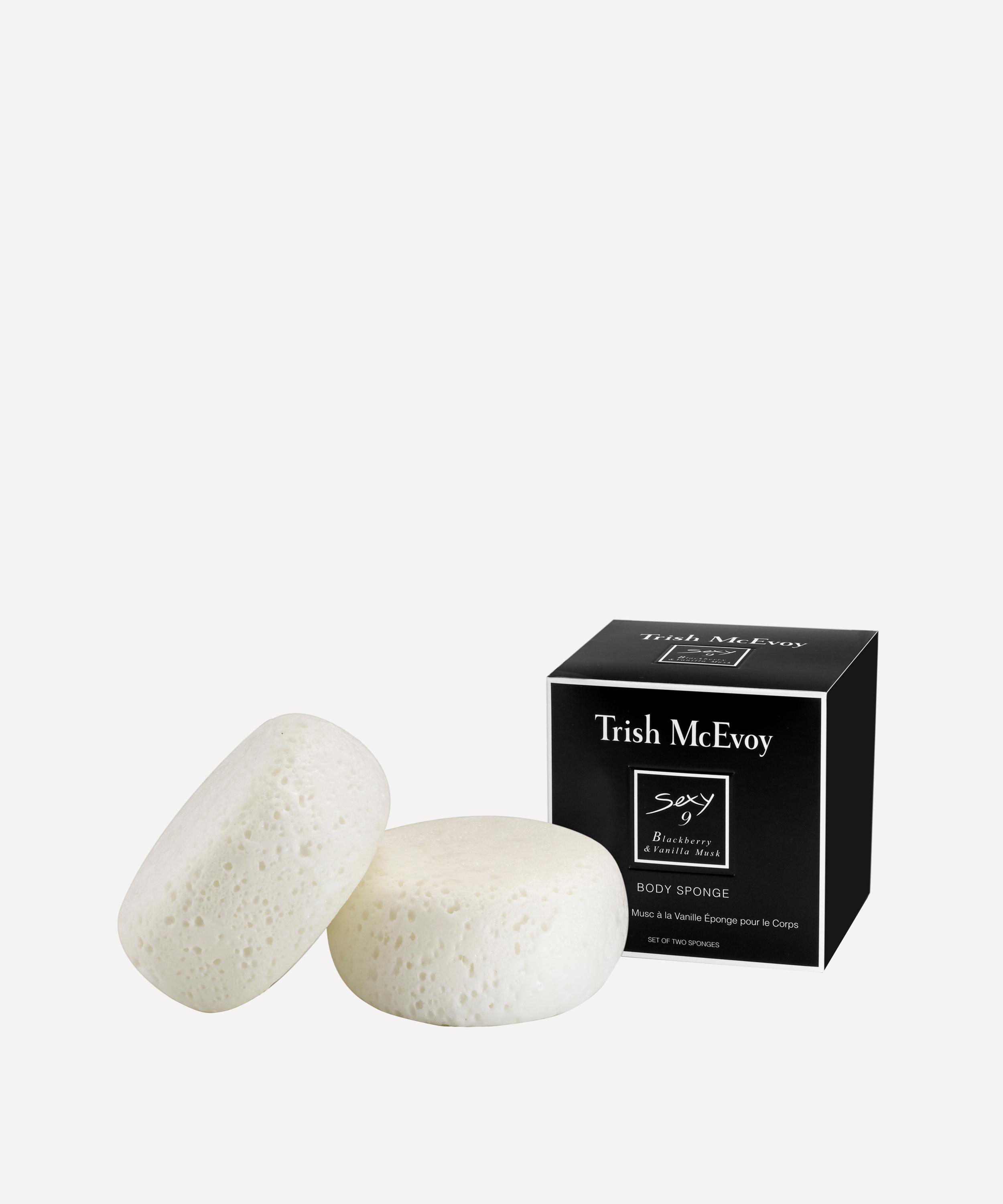 Trish Mcevoy Sexy 9 Blackberry And Vanilla Musk Scented Body Sponge Duo In White