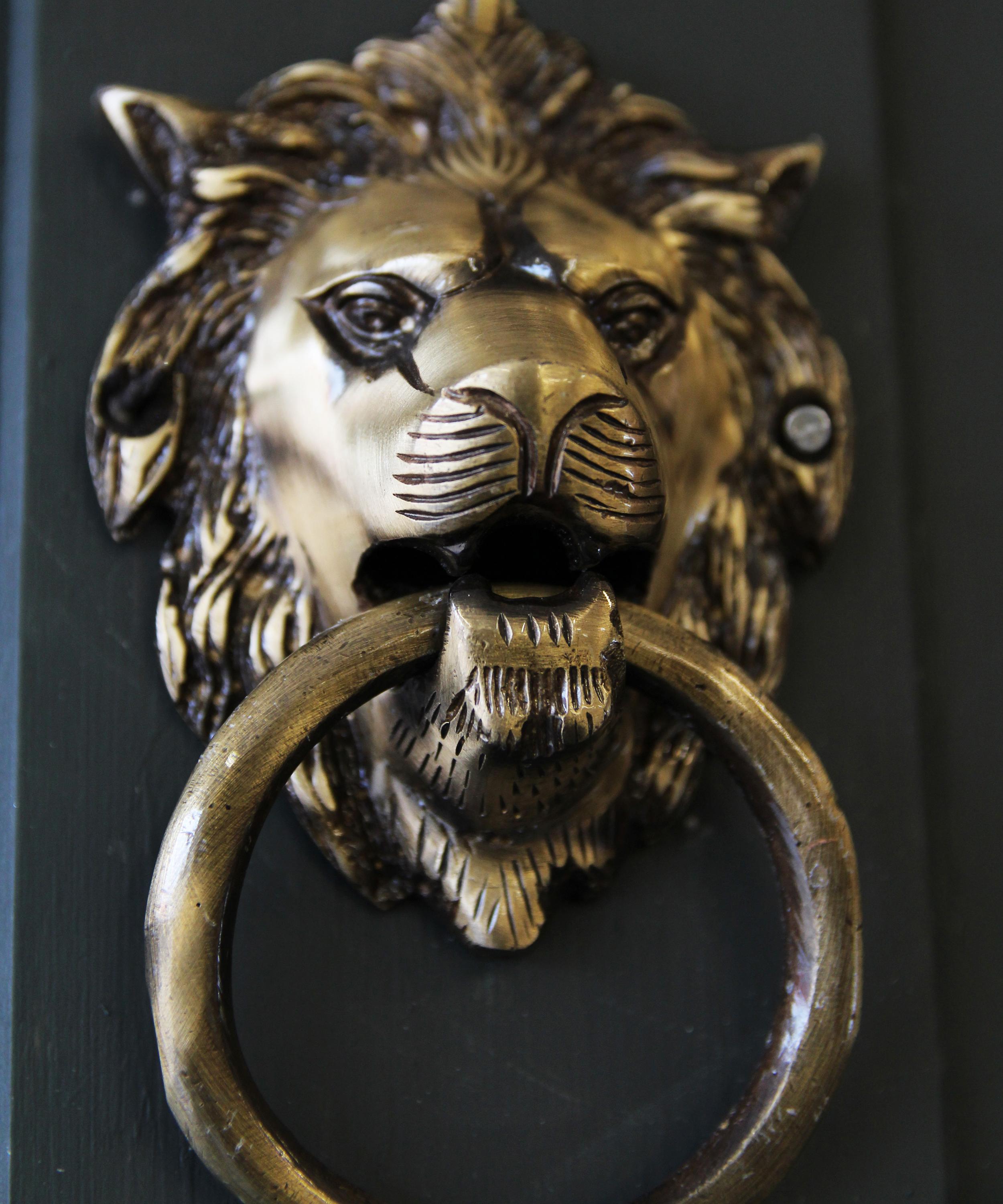 Lion Door Knocker Liberty London