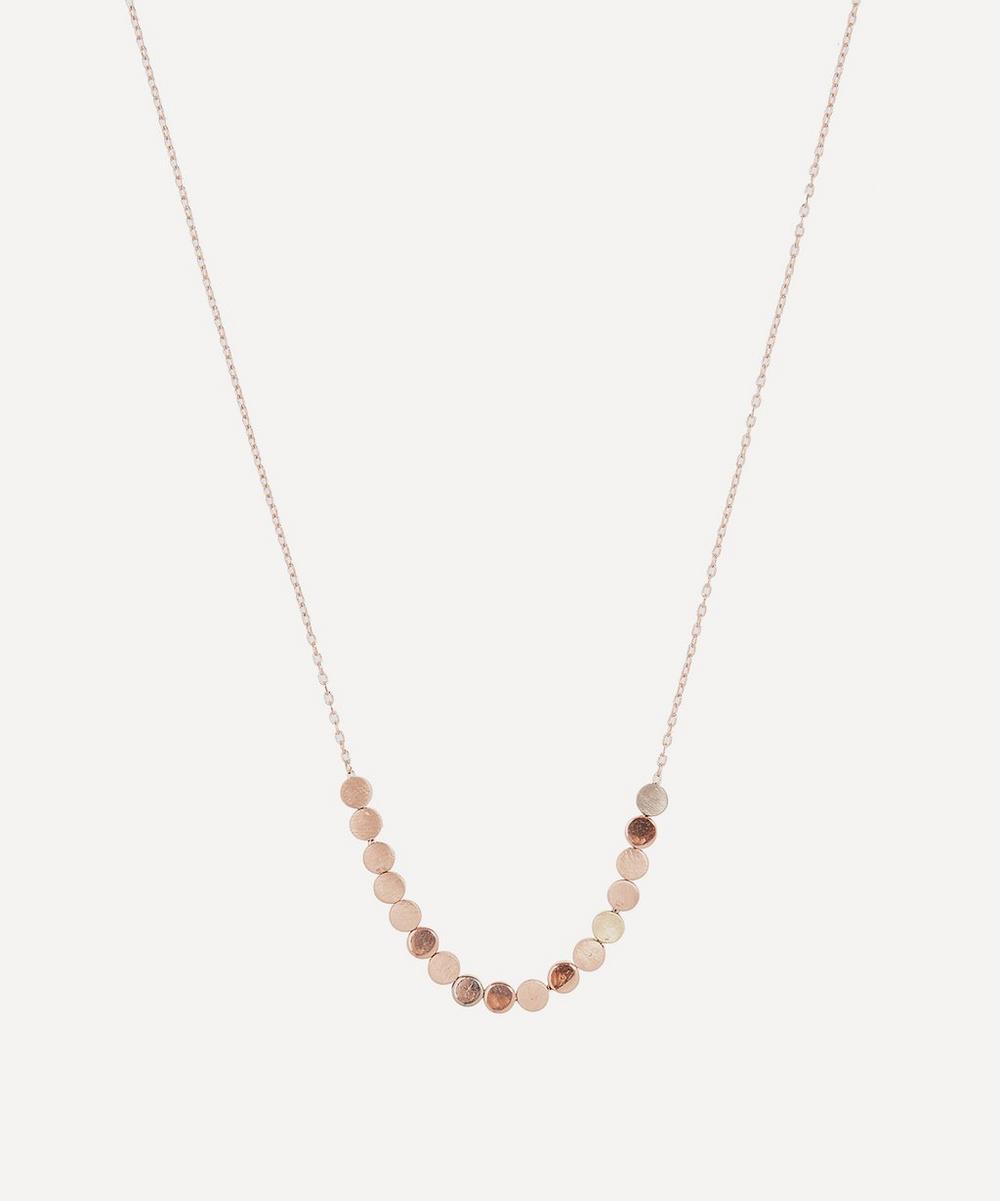 Sia Taylor Rose Gold Dot Facet Bead Necklace
