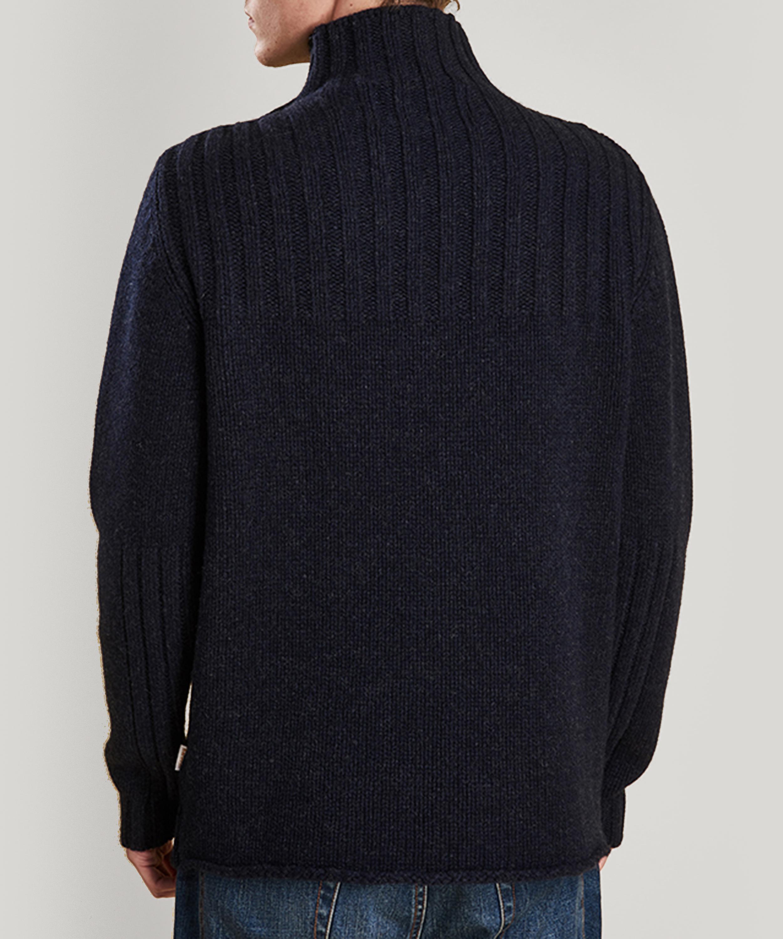 barbour thetford button neck sweater