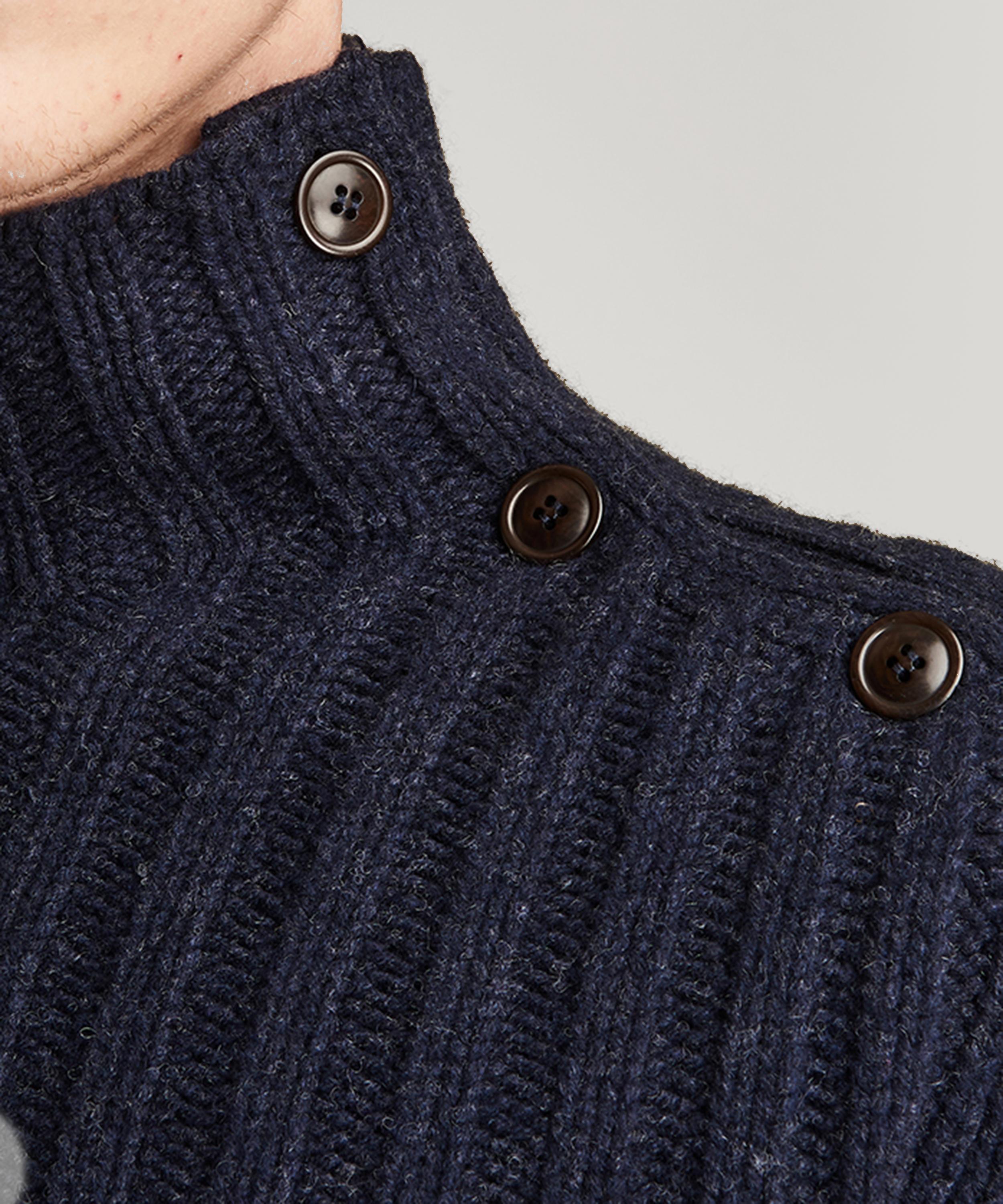 barbour thetford button neck sweater