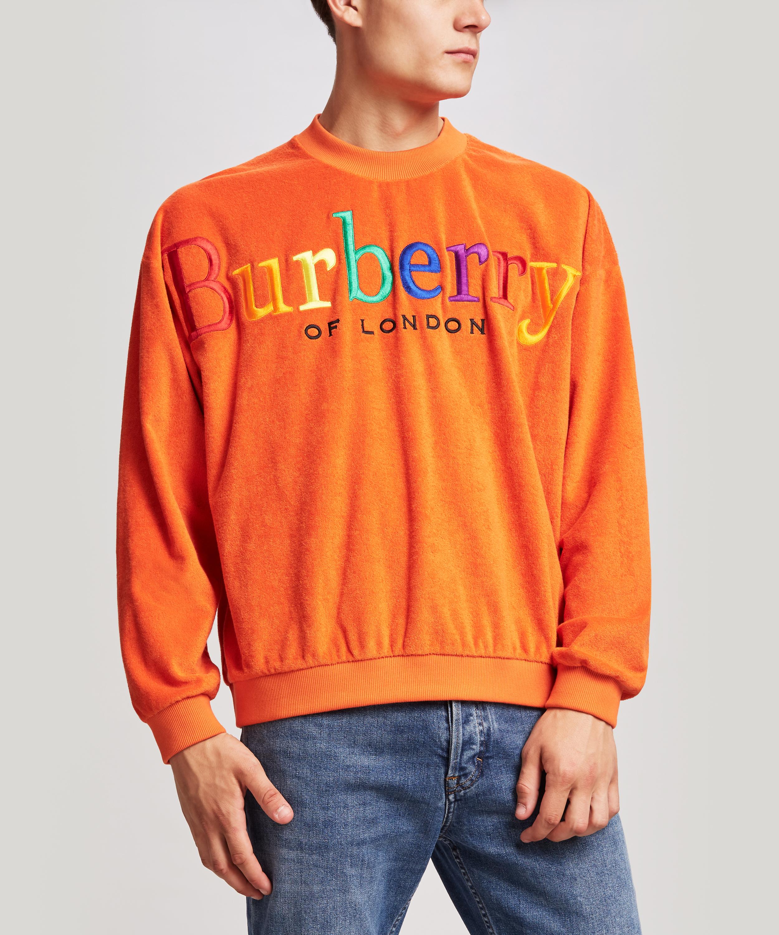 burberry rainbow logo sweatshirt