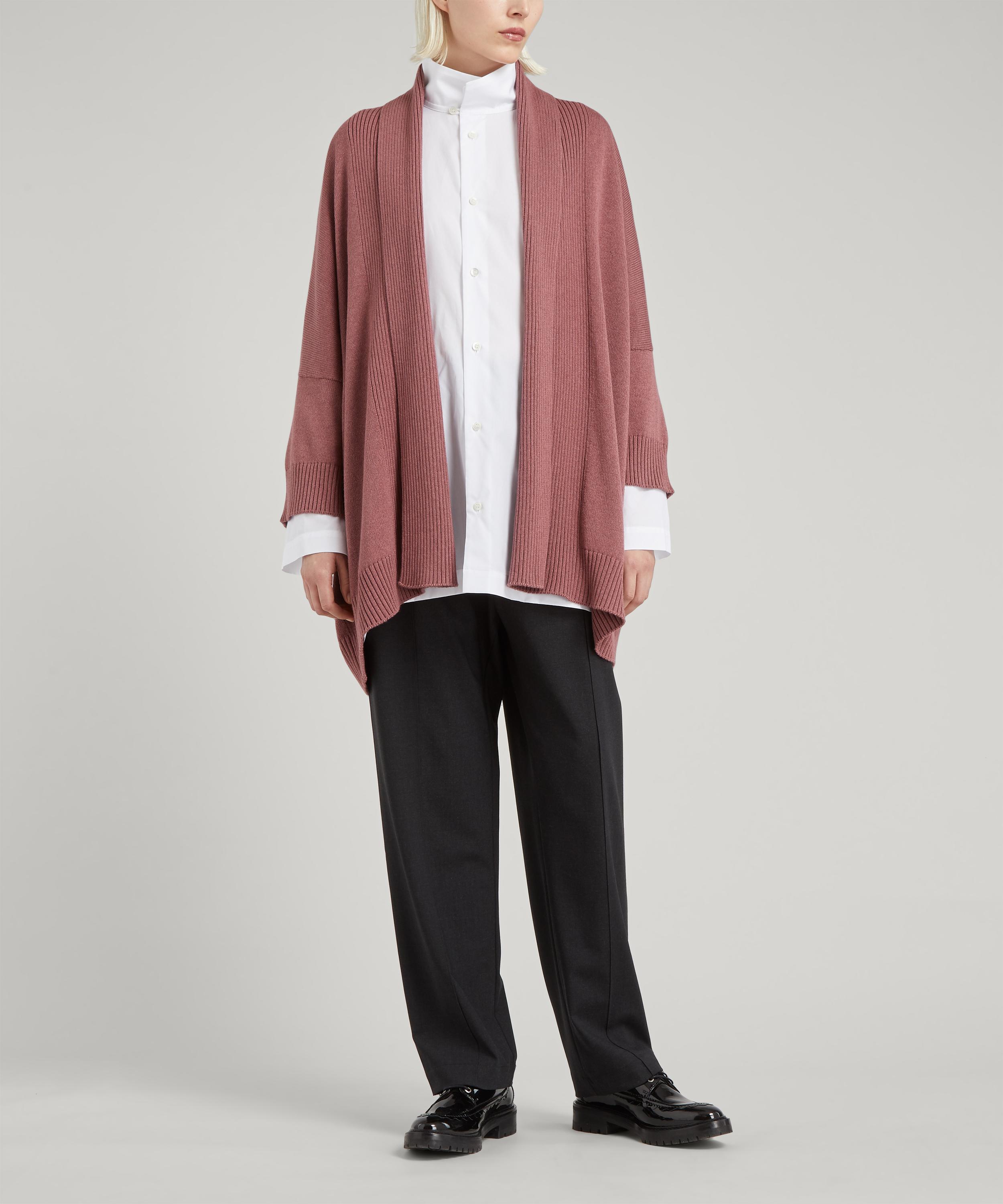 Shop Eskandar Women's Slim A-line Two Collar Cotton Shirt In White