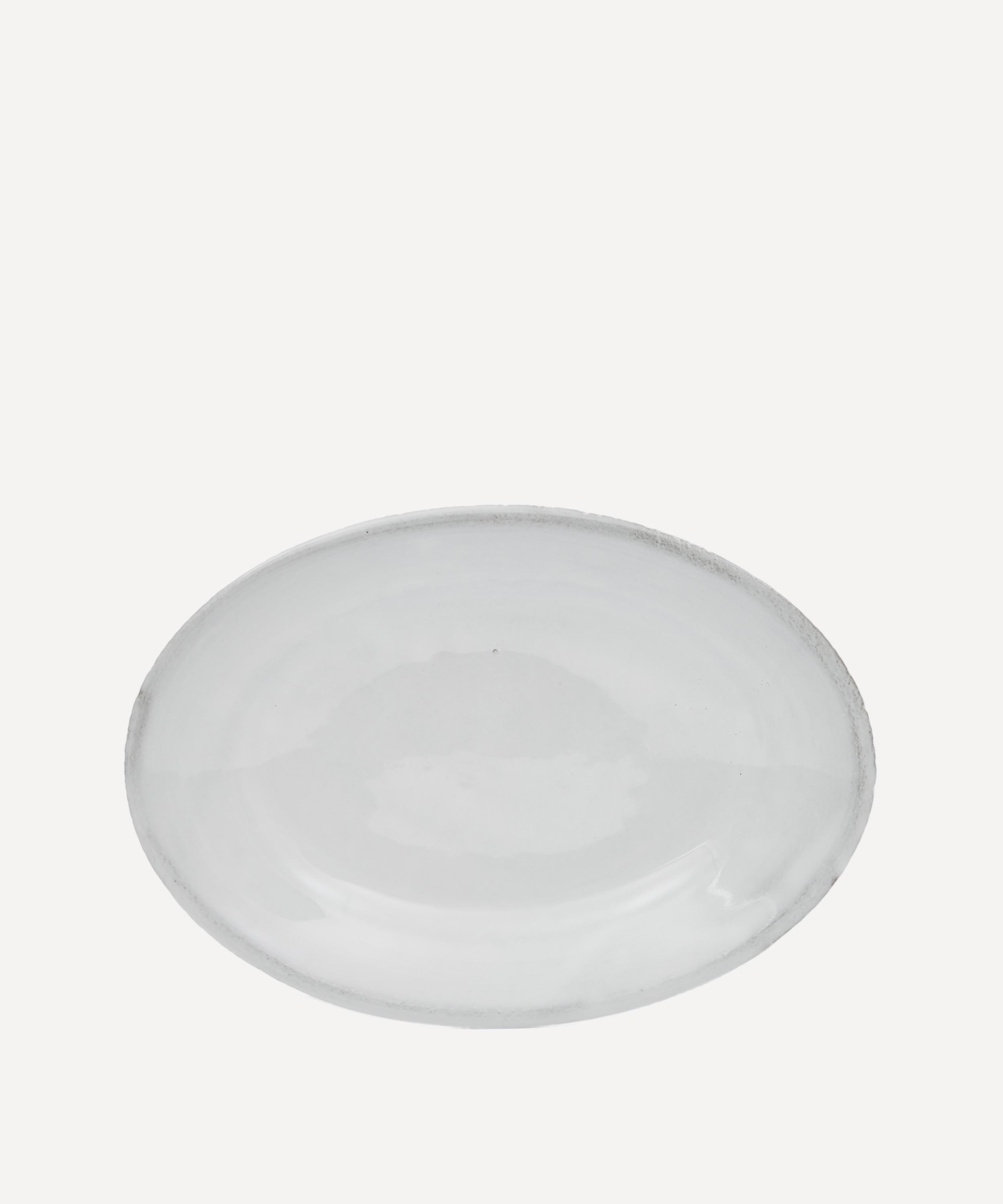 Astier De Villatte Sobre Micro Oval Platter In White