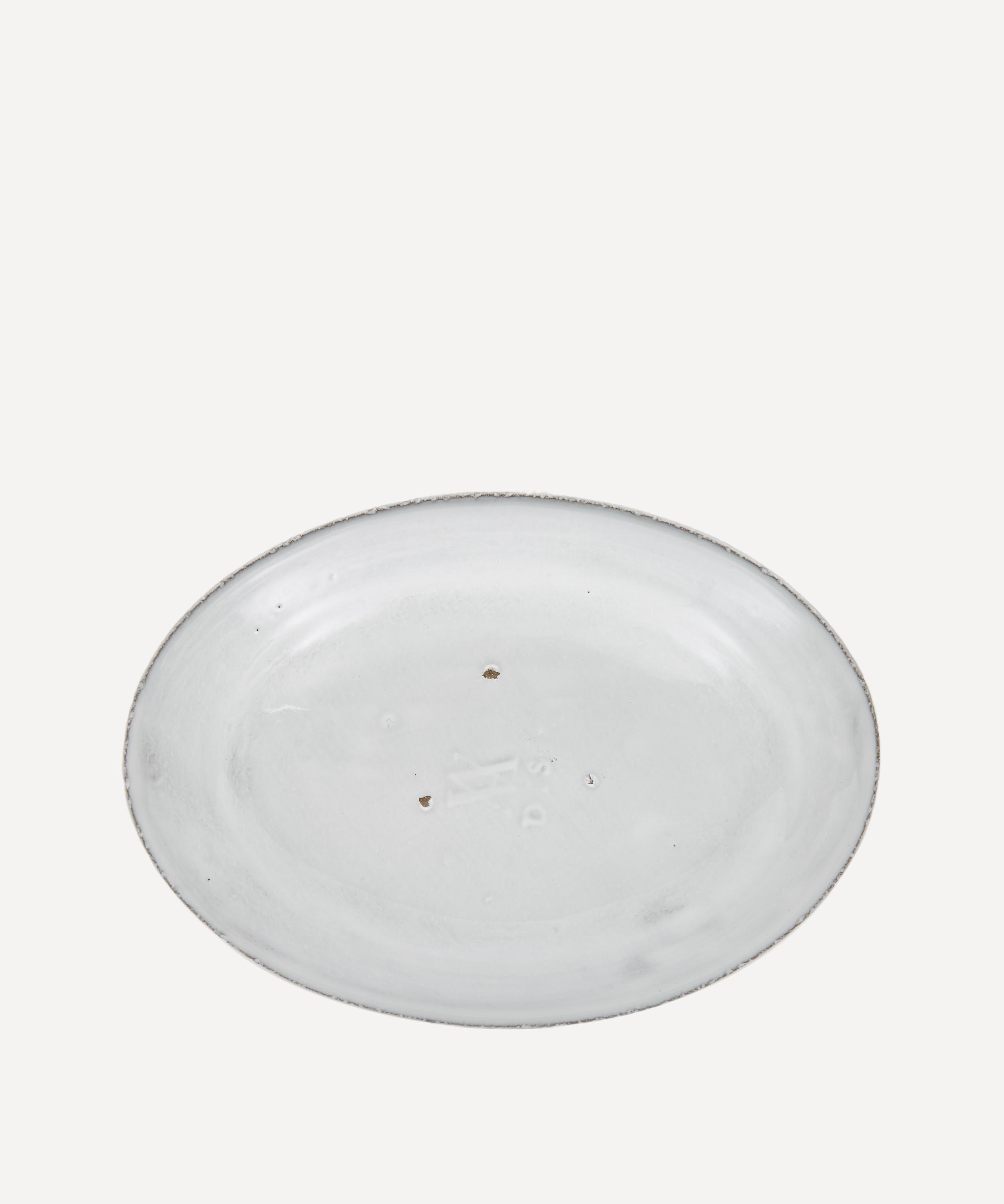 Astier De Villatte Sobre Micro Oval Platter In White