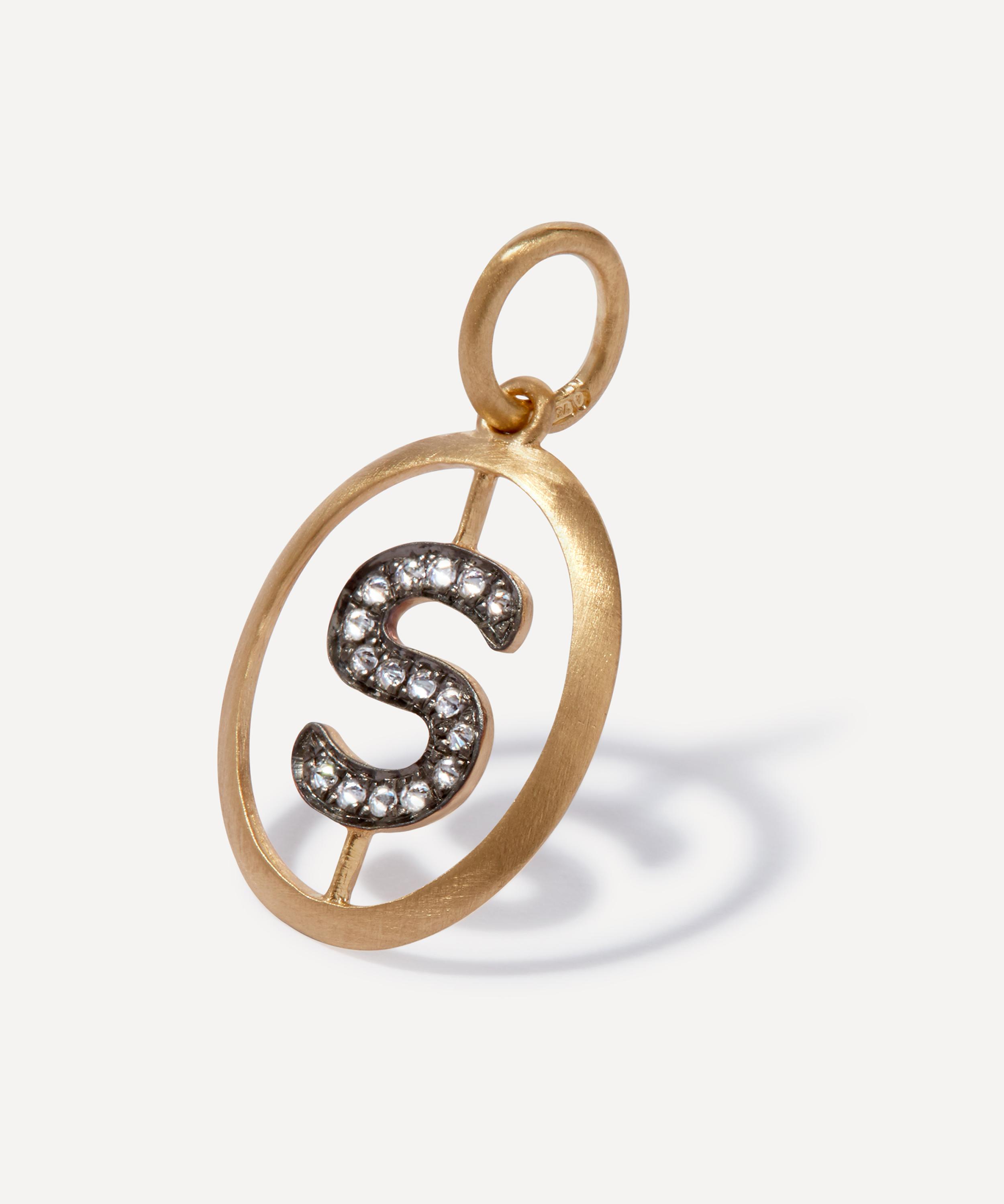 Shop Annoushka 18ct Gold S Diamond Initial Pendant