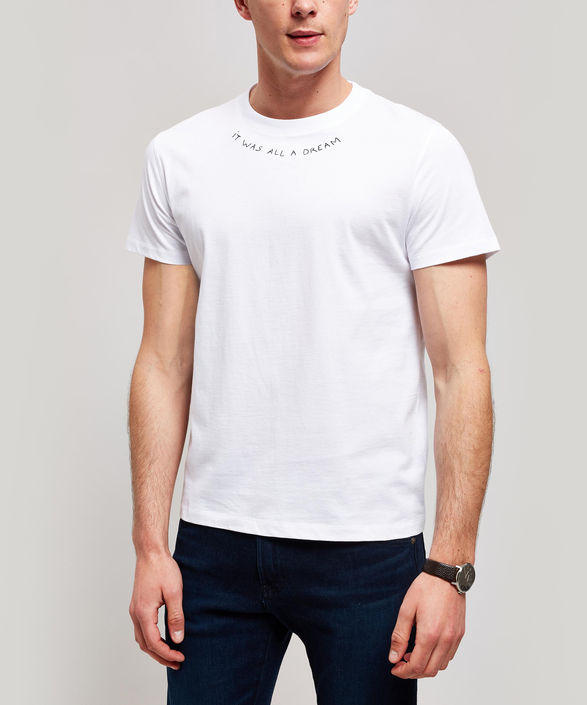 Maison Labiche It Was All A Dream Embroidered Cotton T Shirt In White Modesens