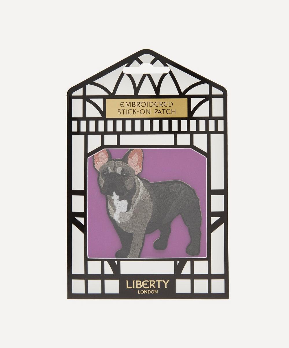 Liberty London Embroidered Stick-on French Bulldog Patch In Assorted
