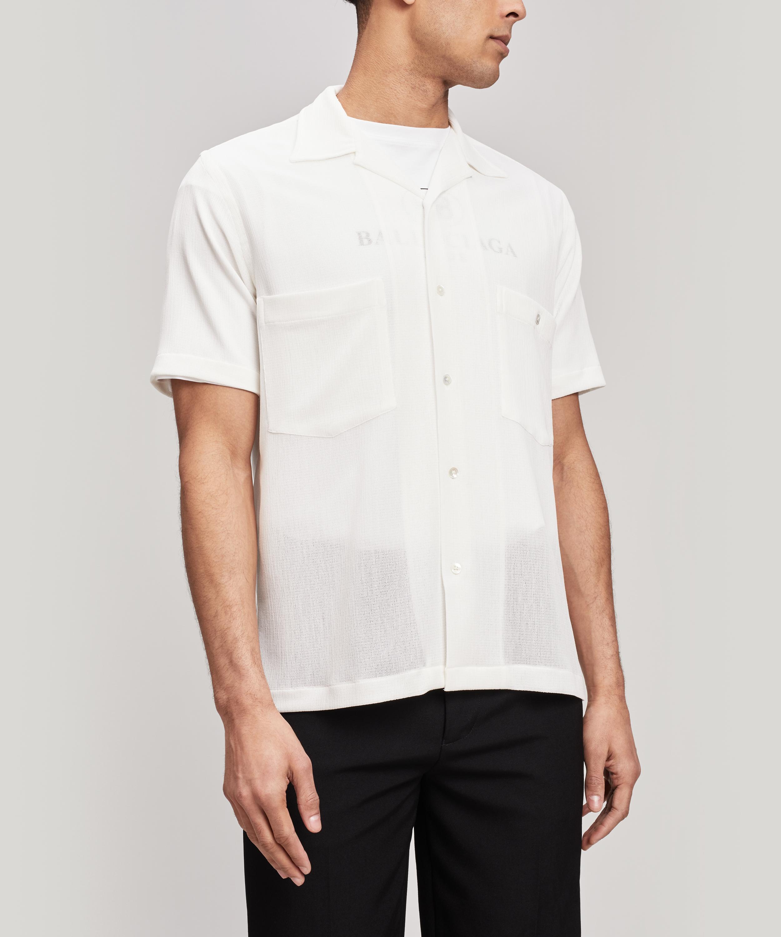CMMN SWDN DEXTER SHORT SLEEVE SHIRT 【50】 Cmmn Swdn Dexter Short-Sleeved Shirt In Blue - 40% Off