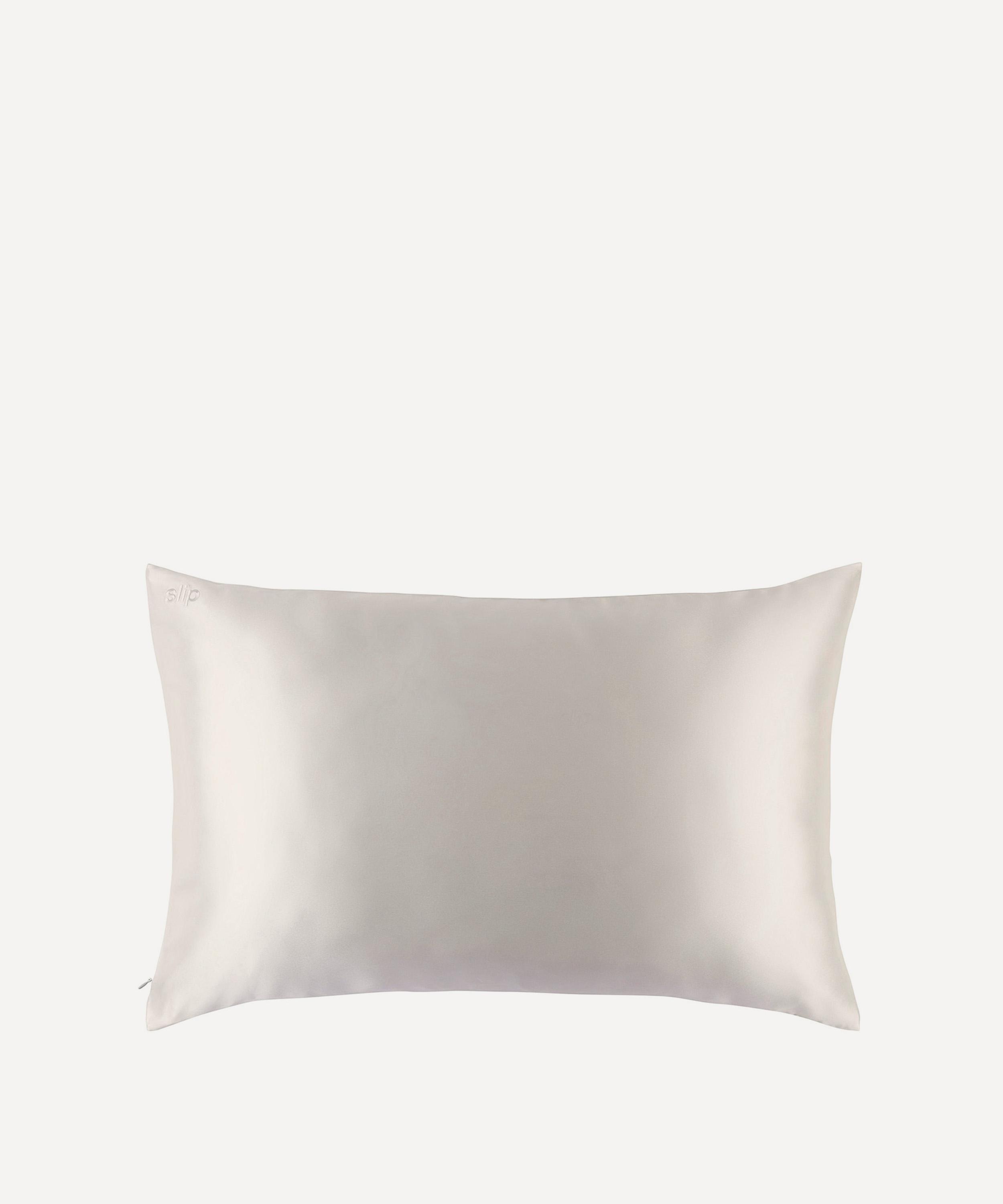 Slip Queen/standard Pure Silk Pillowcase In White
