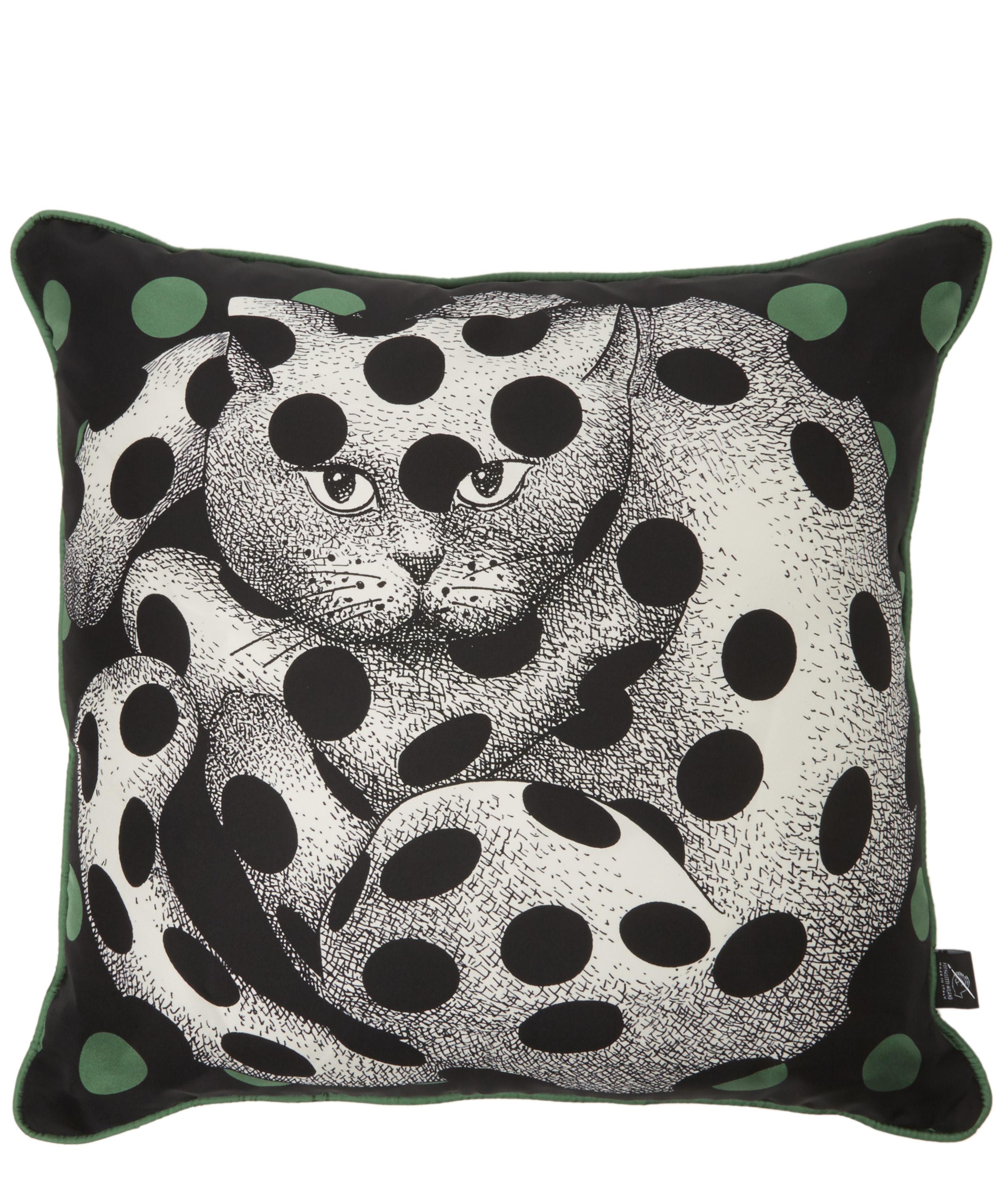 Fornasetti High Fidelity Silk Cushion 45cm X 45 Cm In Multicolour