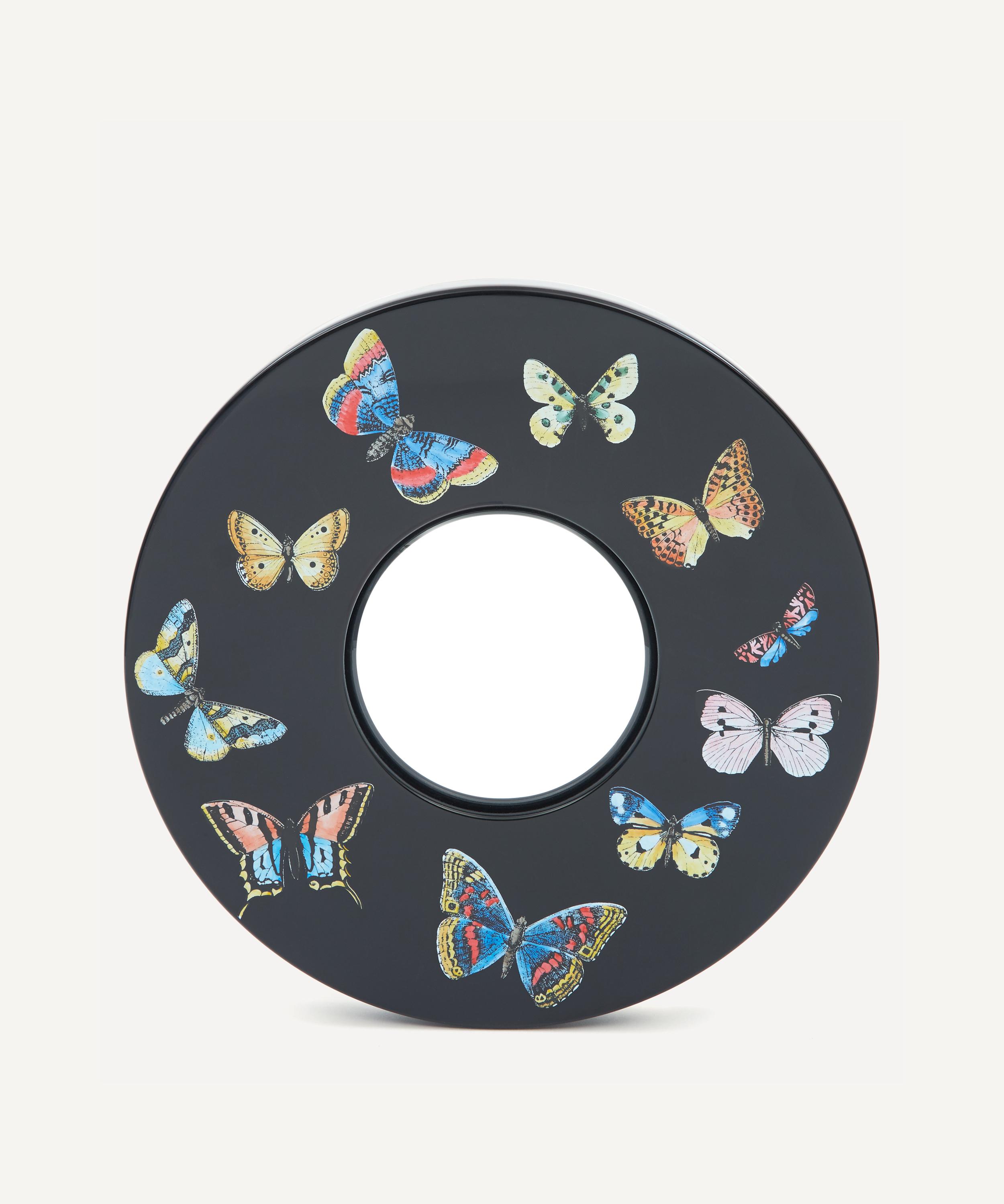 Fornasetti Farfalle Convex Mirror In Multicolour