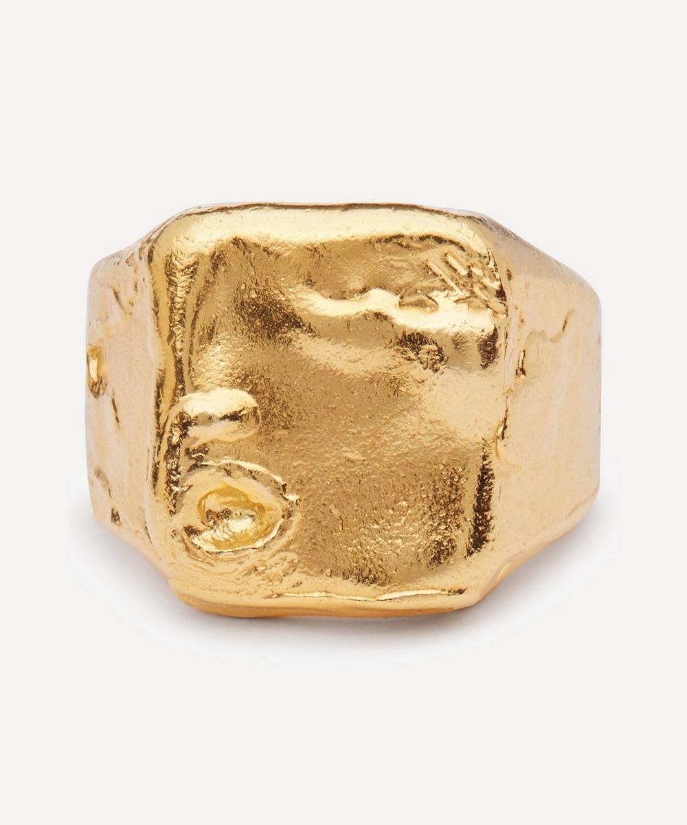 ALIGHIERI GOLD-PLATED THE LOST DREAMER RING,000617622