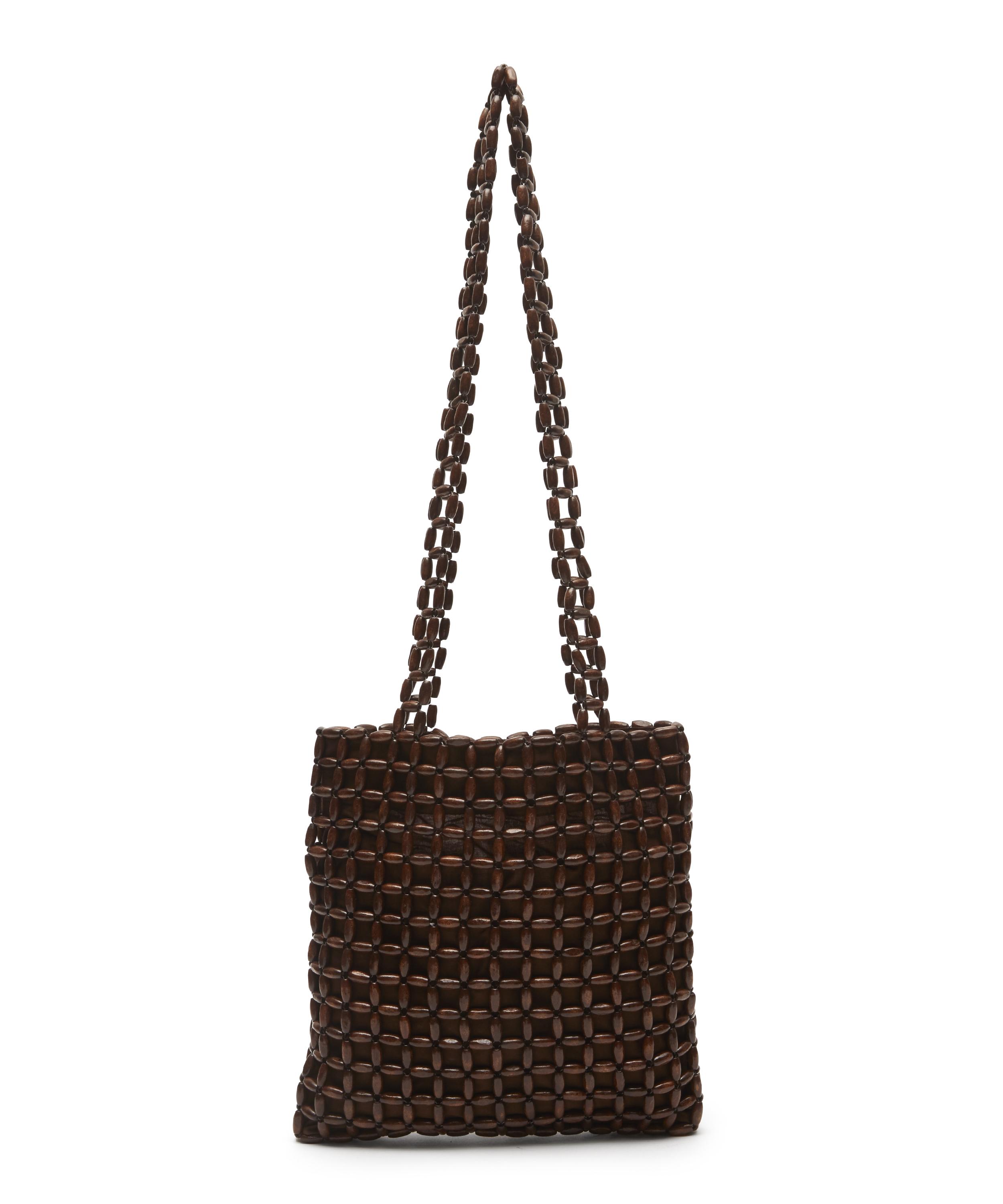 PALOMA WOOL Natalia Wooden Bead Shoulder Bag