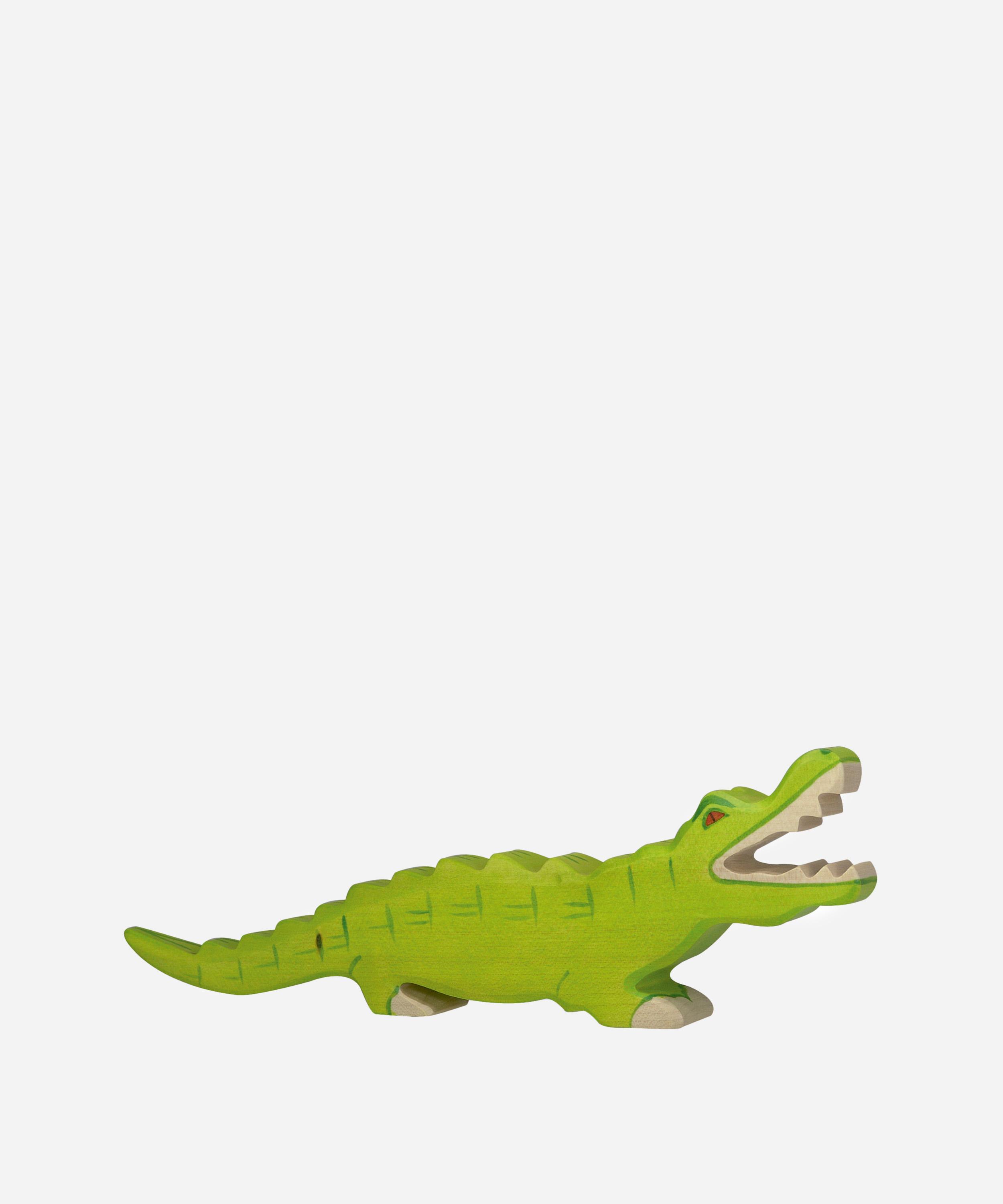 wooden crocodile toy