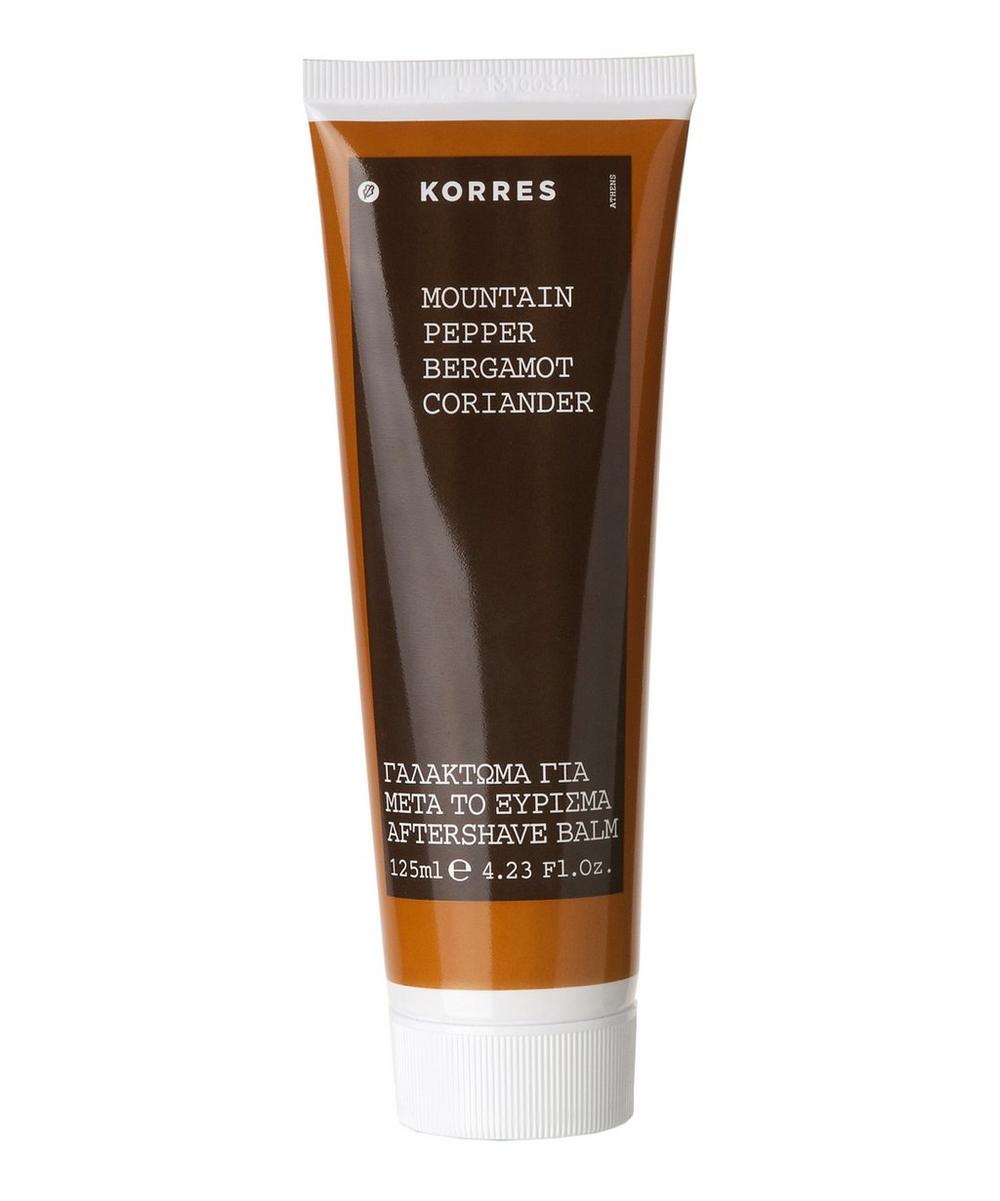 Korres For Him Mountain Pepper, Bergamot And Coriander Aftershave Balm 125ml In White