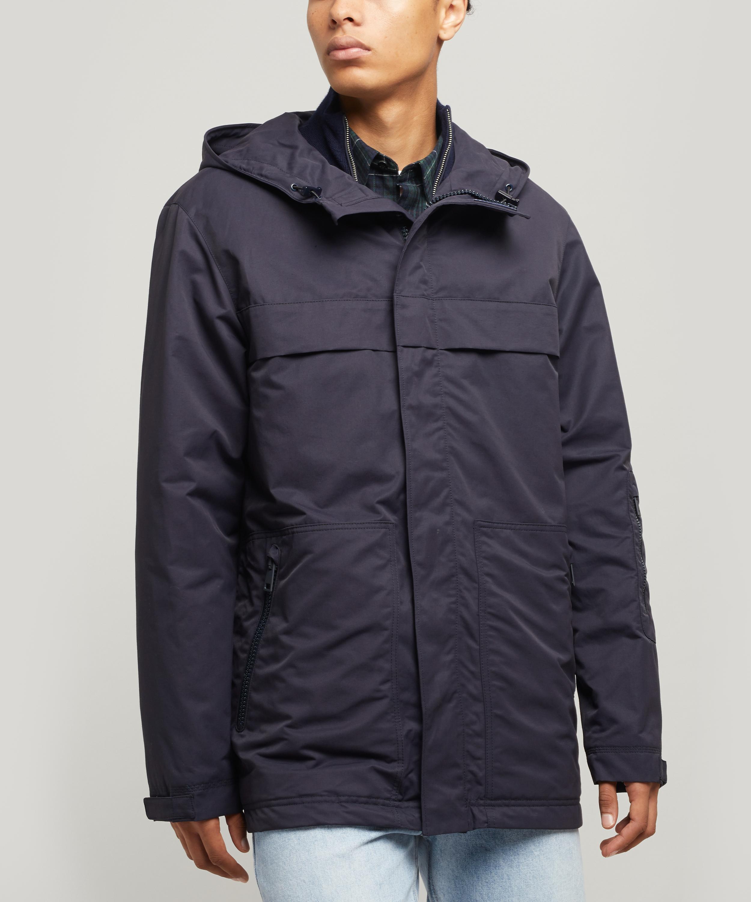 Apc Hike Cotton-blend Parka In Navy