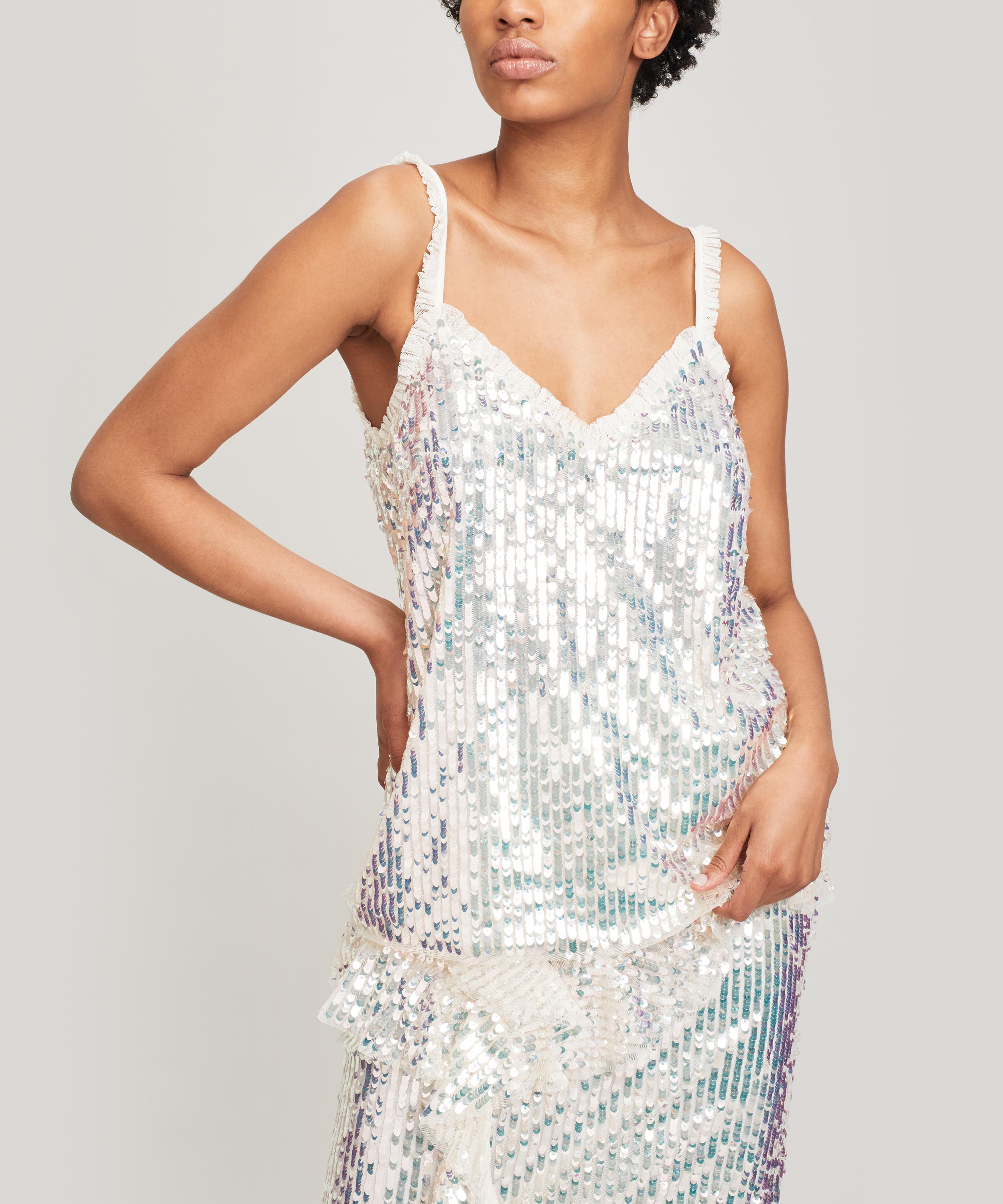 sequin vest top uk