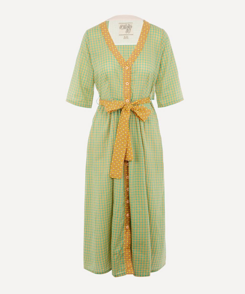 Ace And Jig Leelee Button-up Dress In Cantaloupe