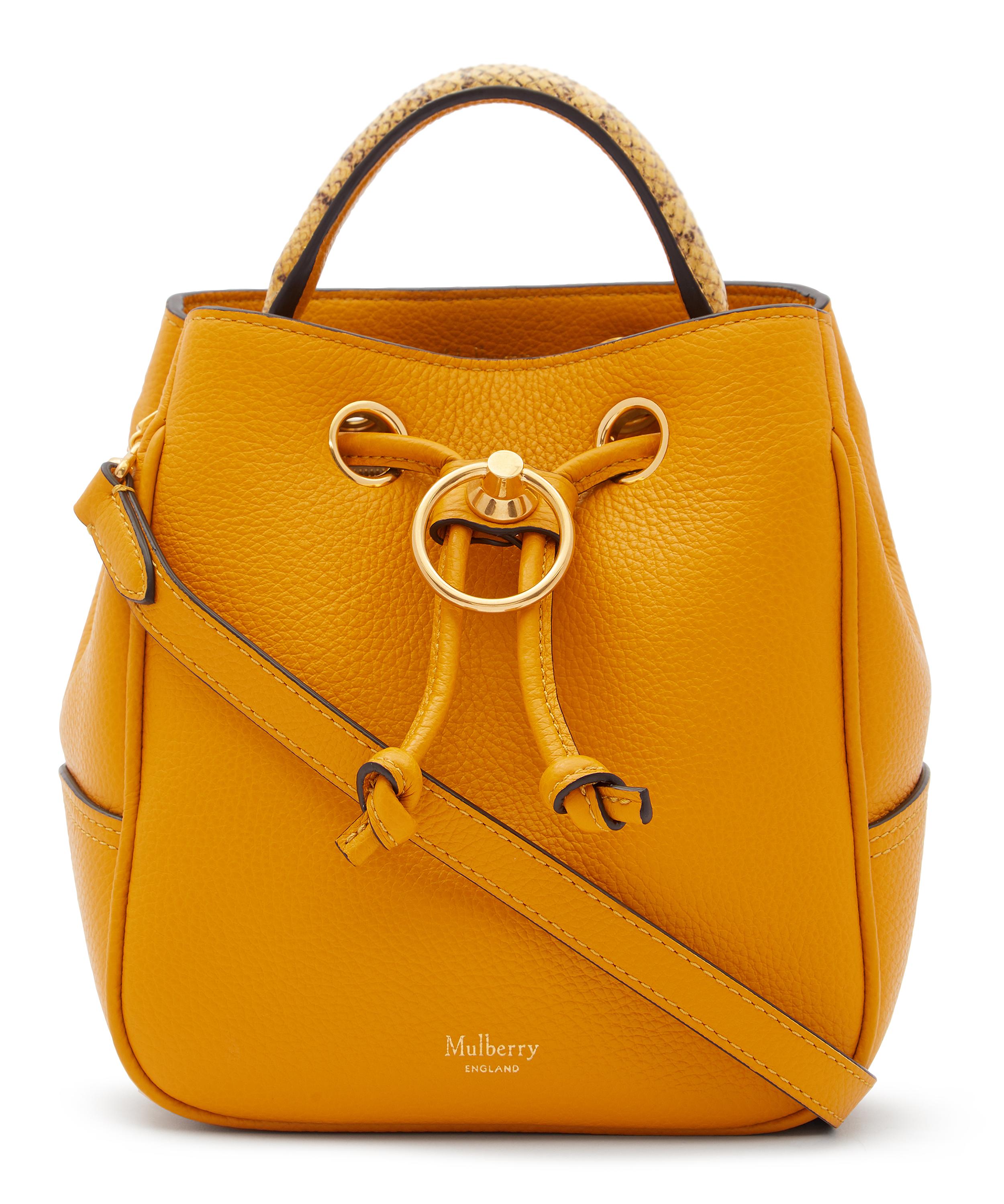 mulberry hampstead leather bucket bag