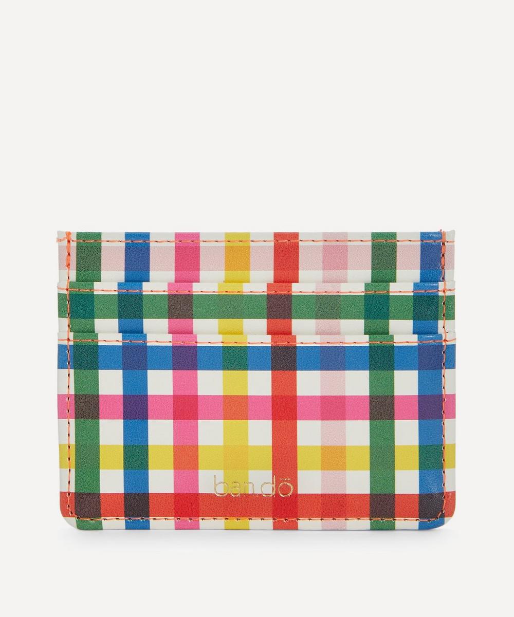 Bando Block Party Leatherette Card Holder In Multicolour