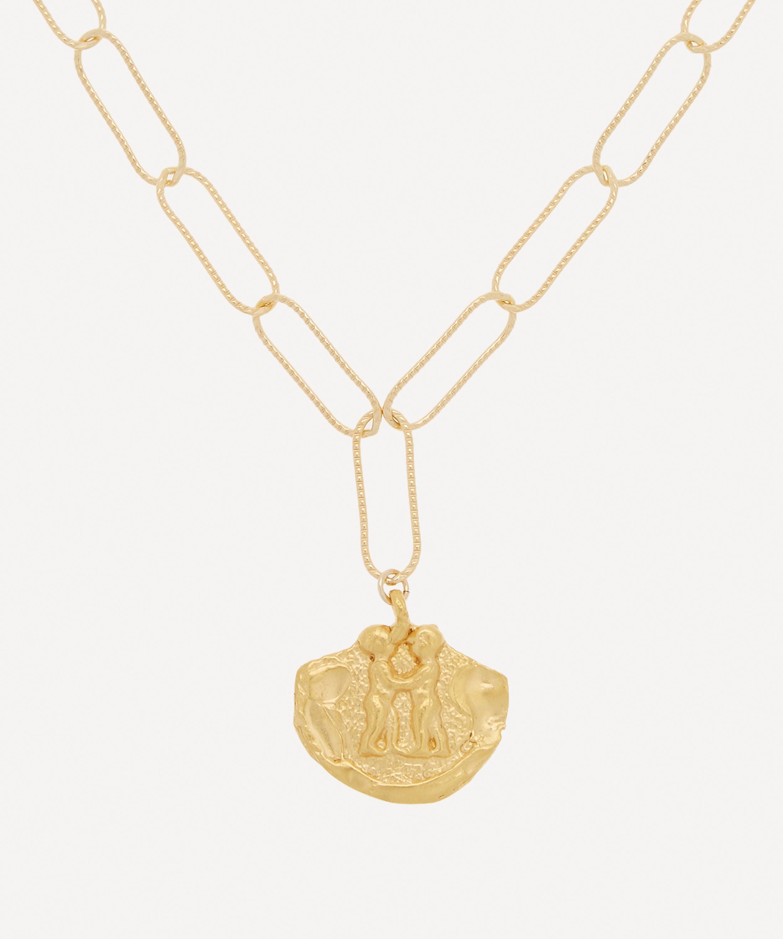 ALIGHIERI GOLD-PLATED PAOLA AND FRANCESCA NECKLACE,000622510