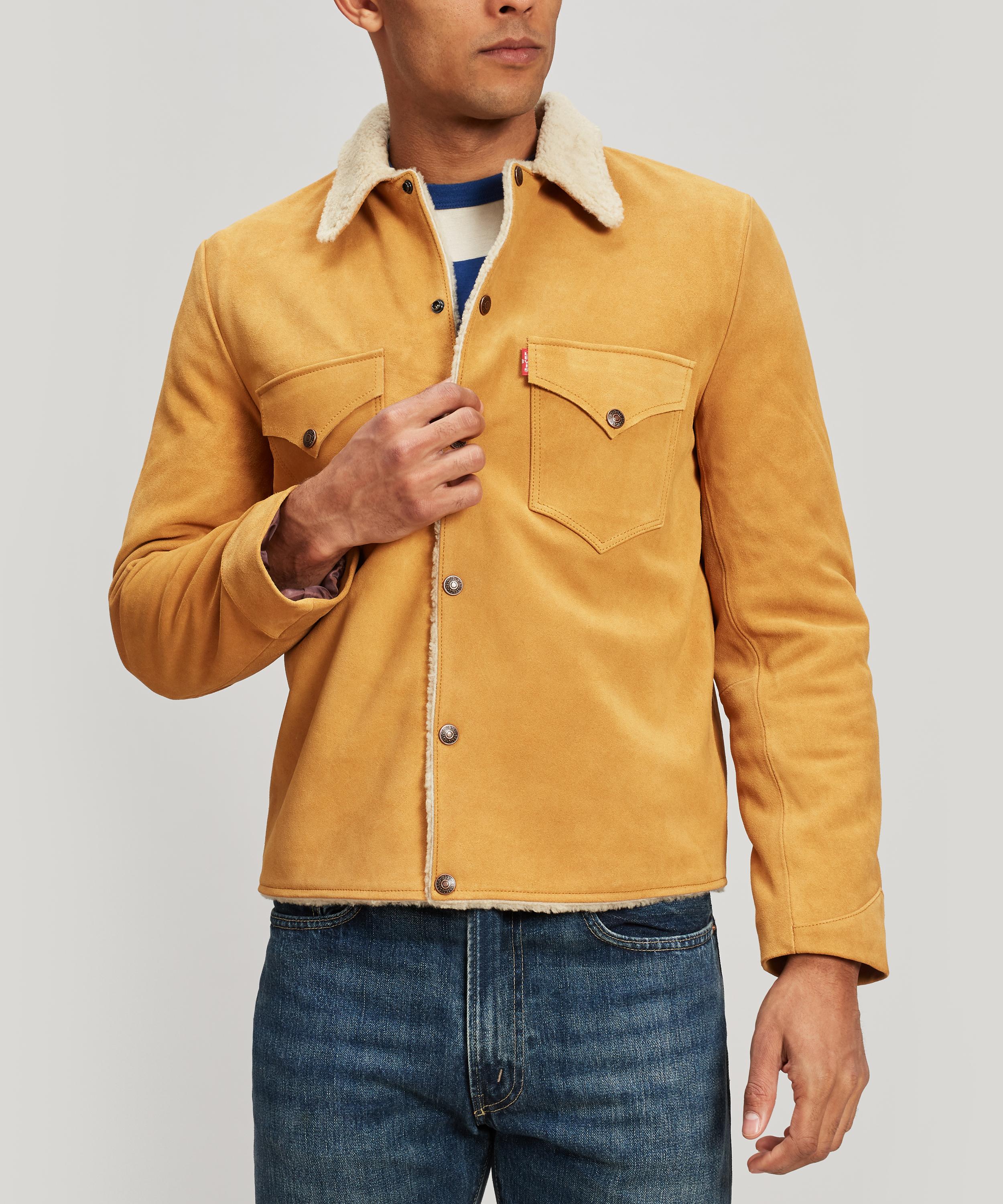 Levi's suede sale sherpa jacket