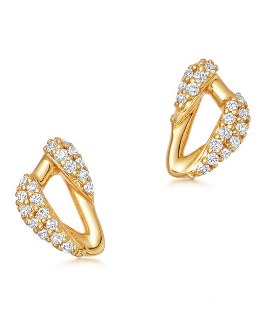 ASTLEY CLARKE Gold Vela Mini Diamond Stud Earrings,5057865665092