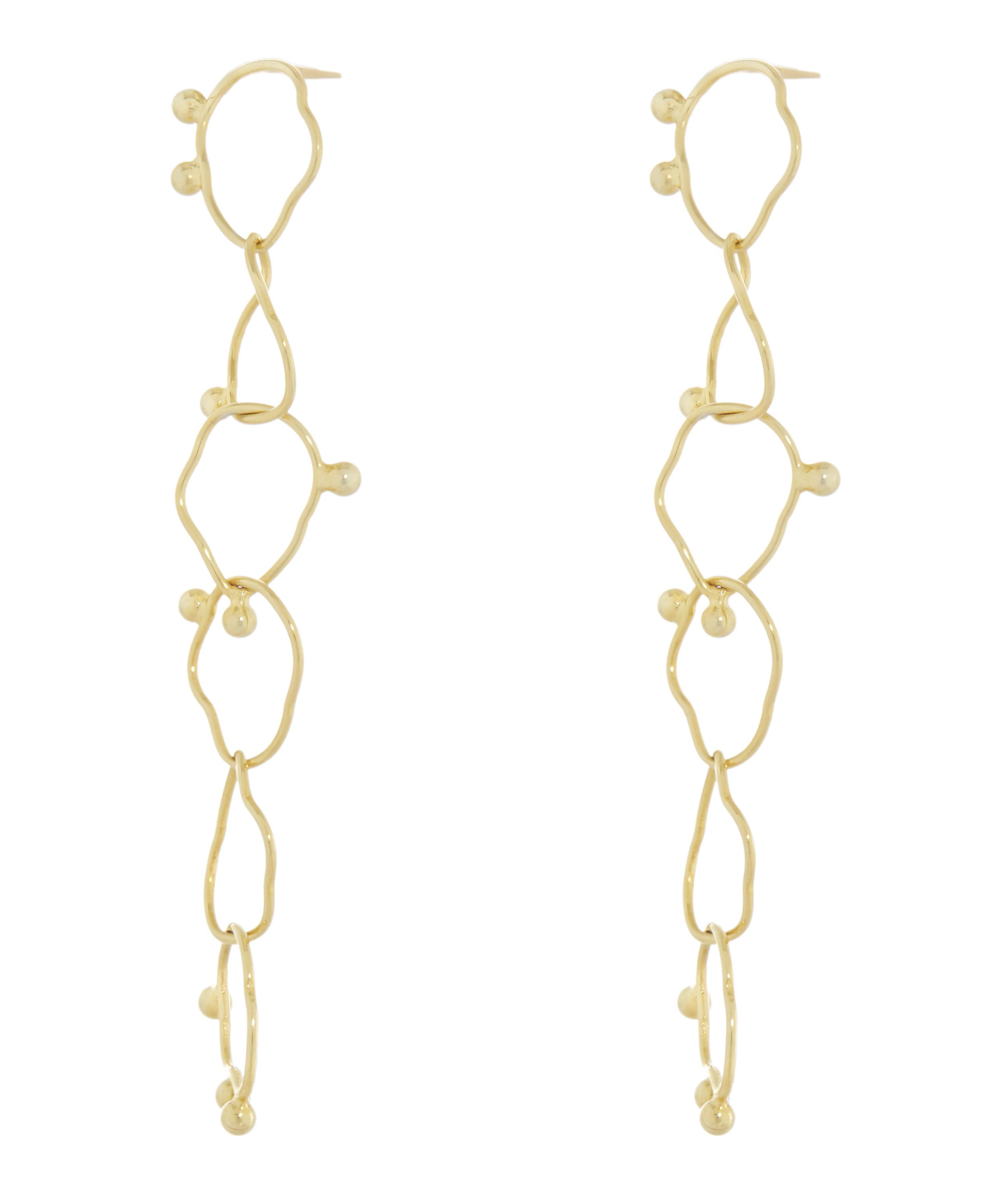 Gold-Plated Silver Loop Earrings