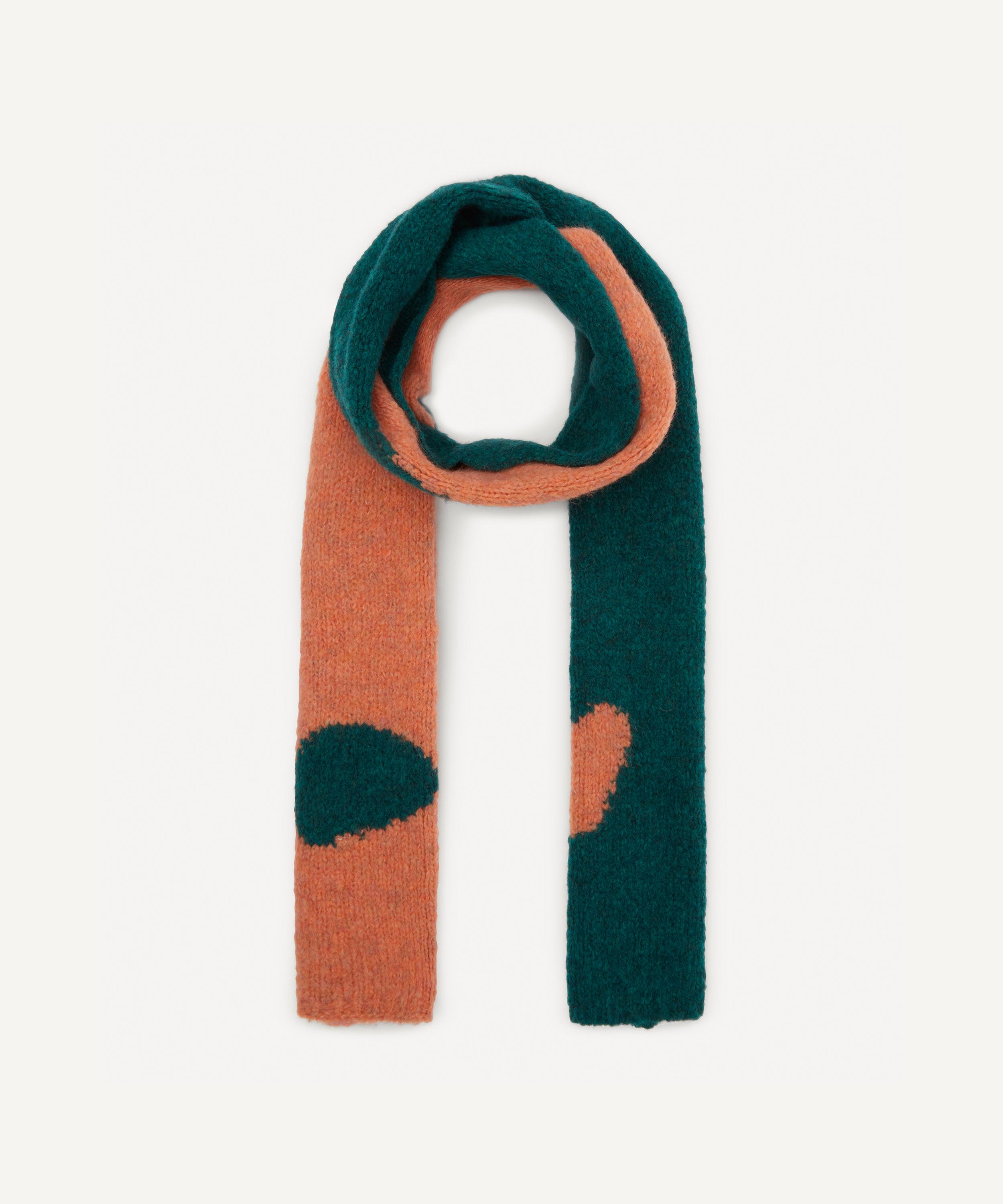 Coco Ying Yang Intarsia Knit Scarf