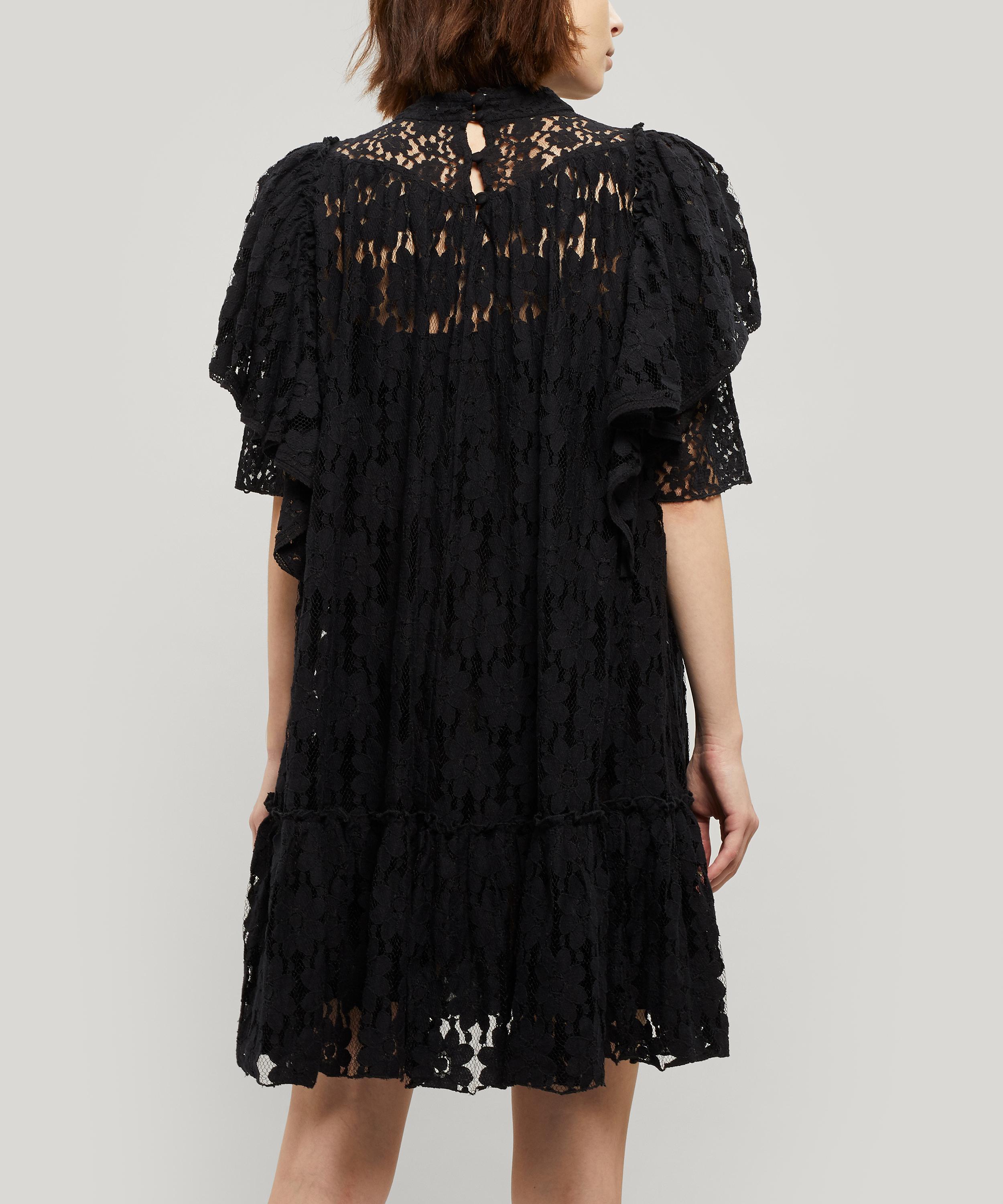 venus open back lace dress