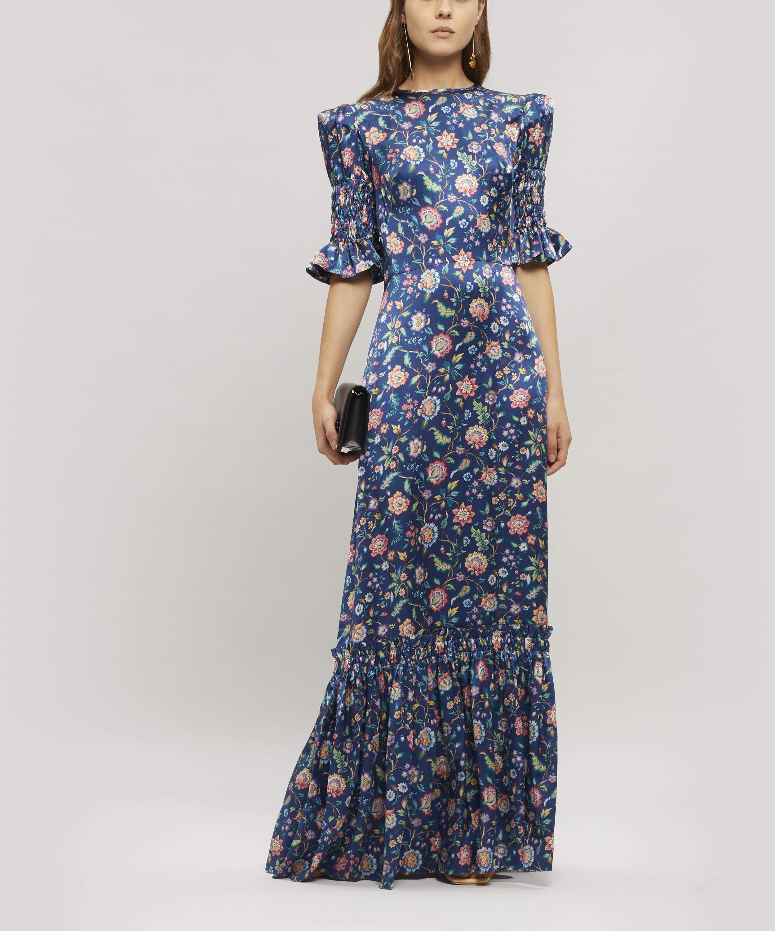 liberty print maxi dress