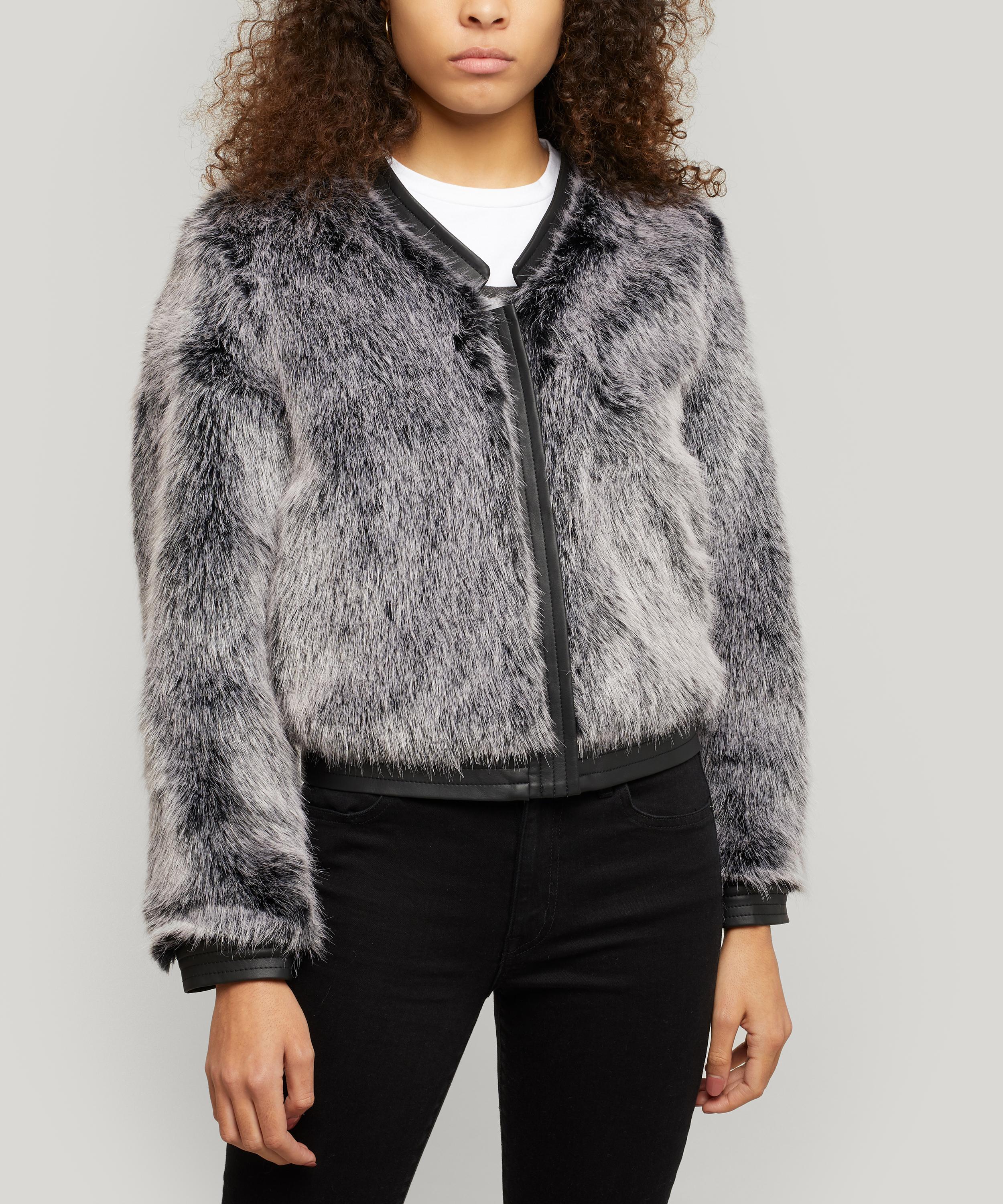 J brand ashbey faux fur jacket sale