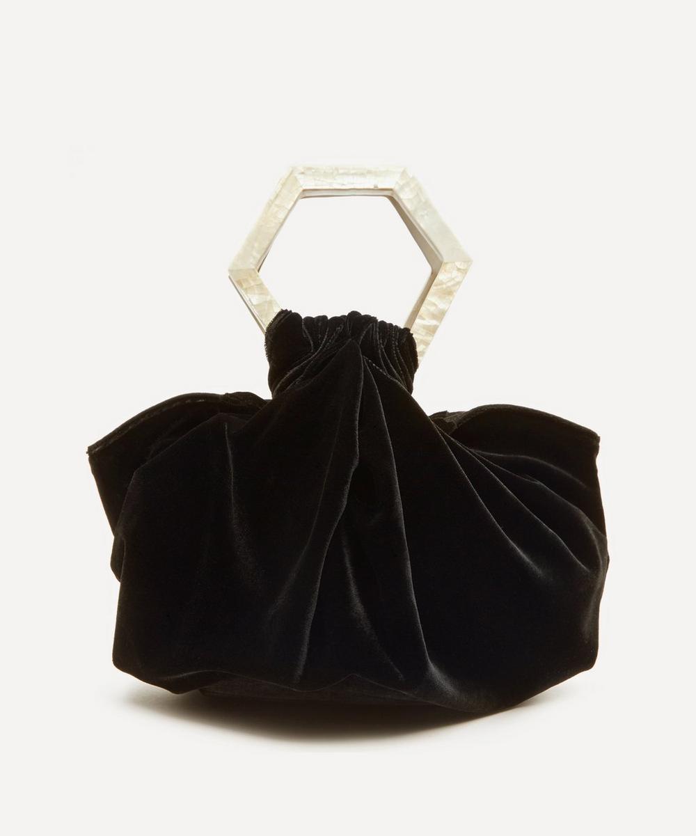 Kayu Suki Velvet Handbag In Black