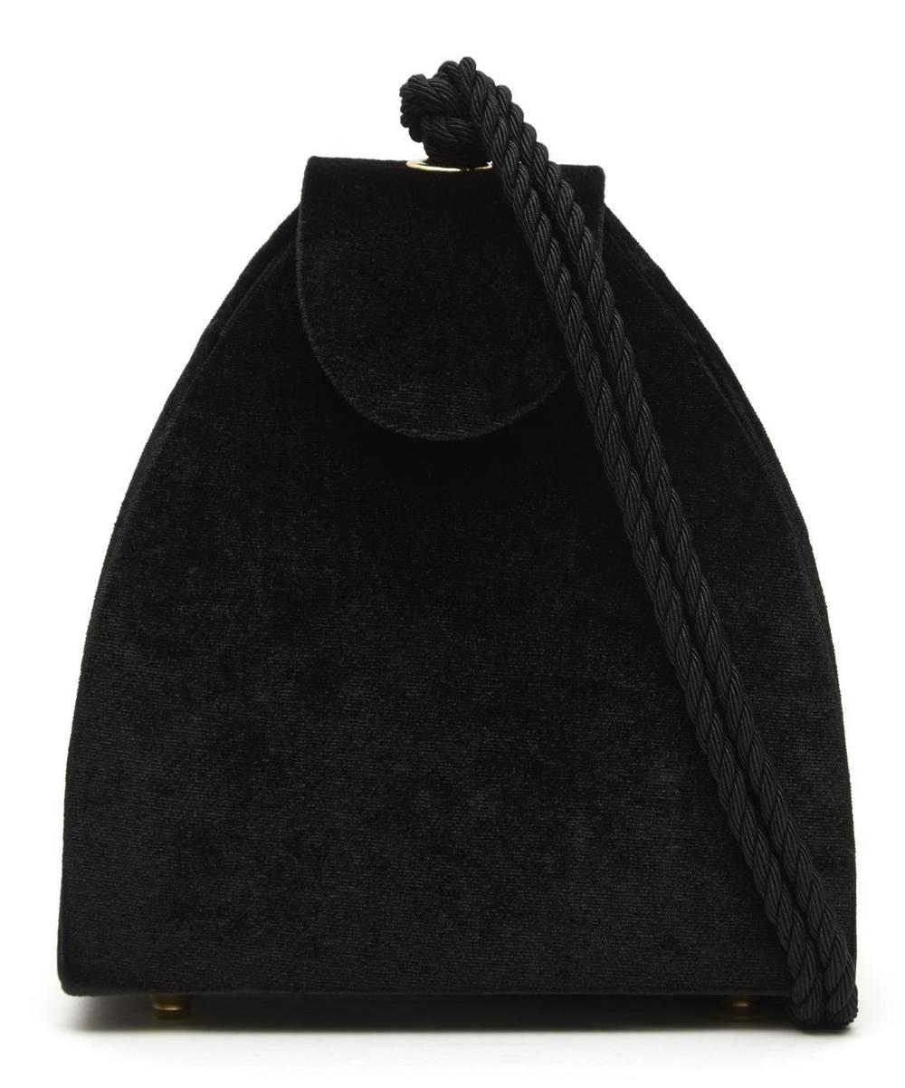 Kayu Penelope Velvet Handbag In Black