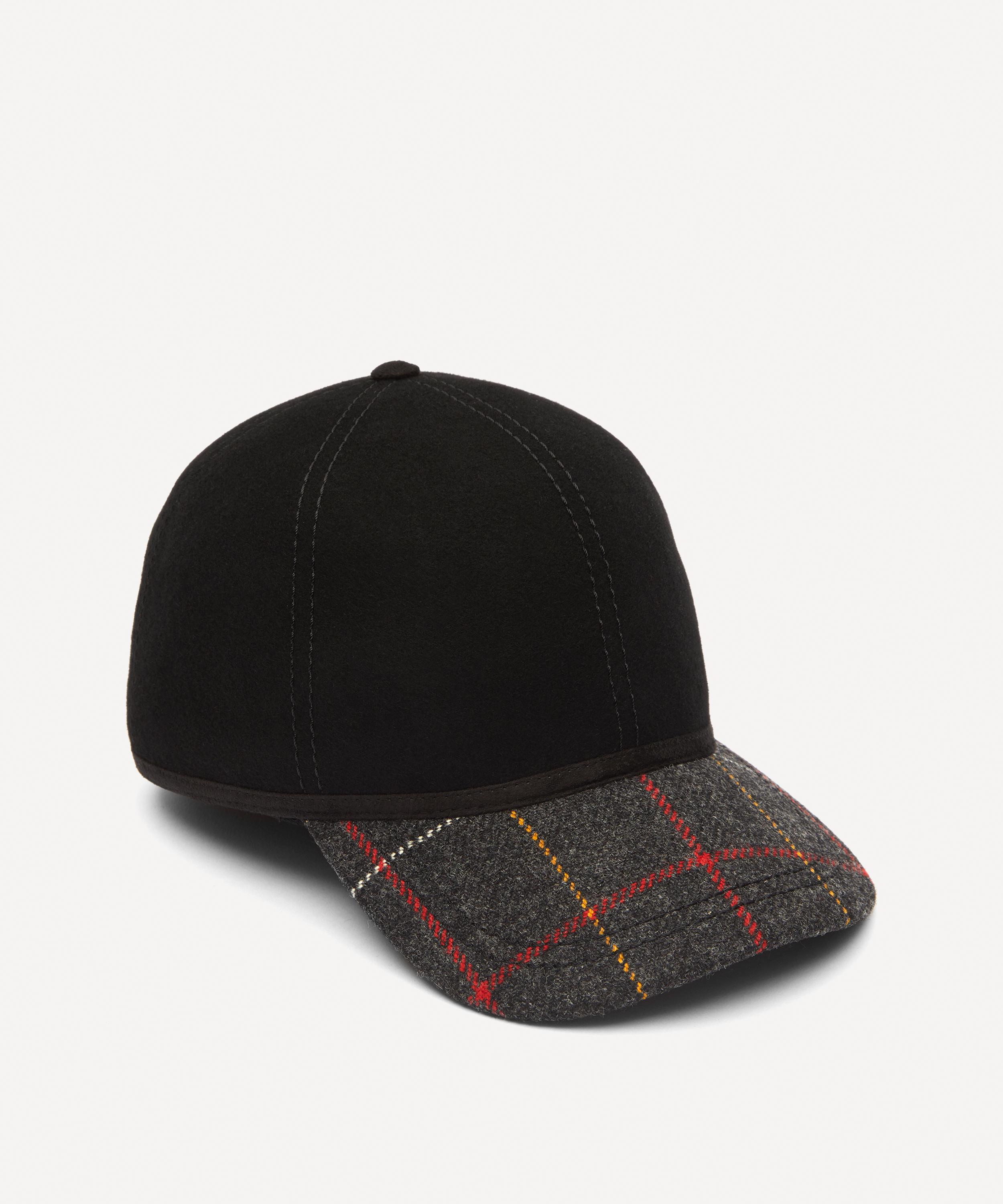 Christys Tweed Peak Kit Ball Cap In Black