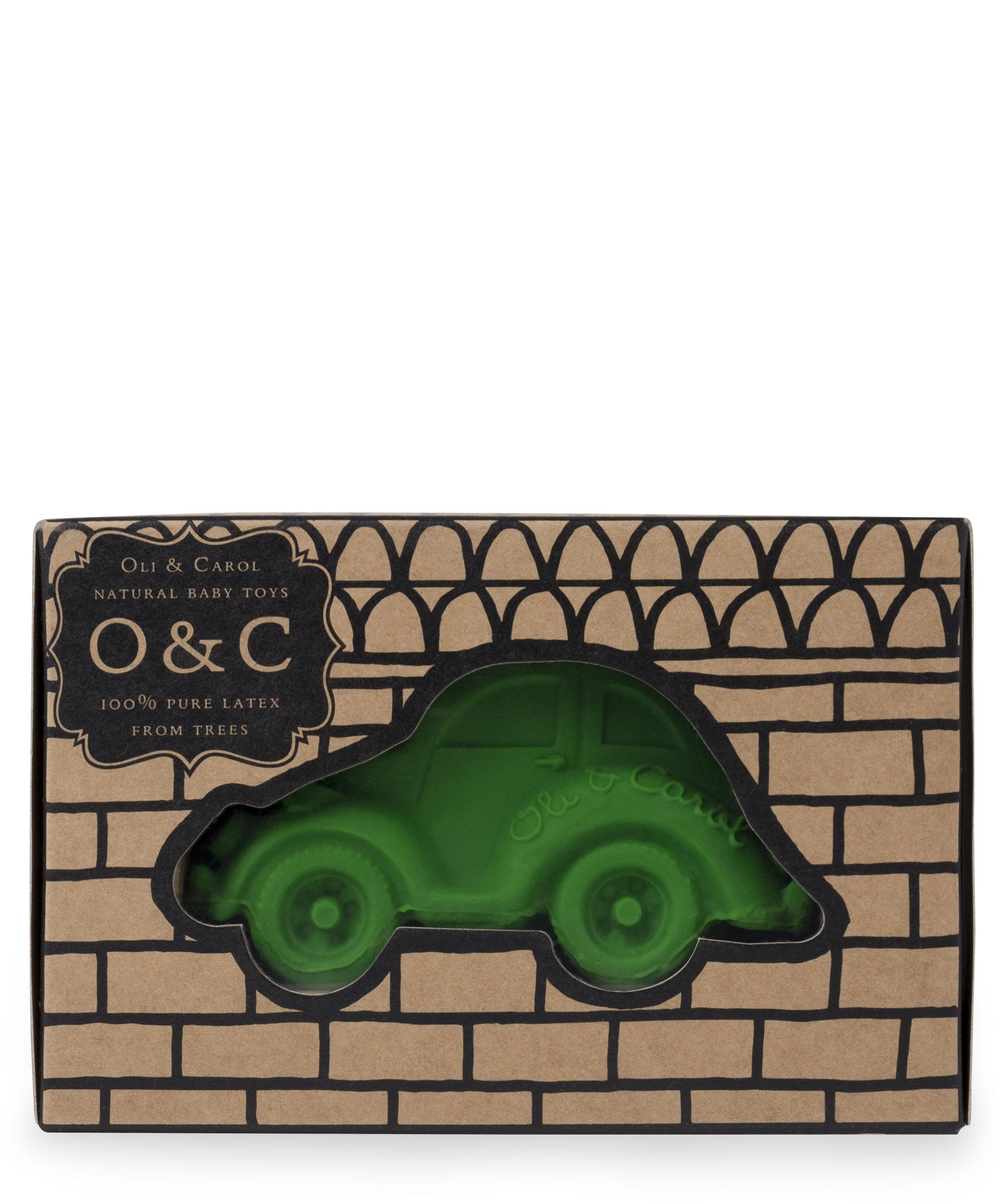 Carlito Car Natural Rubber Toy In Green Liberty London
